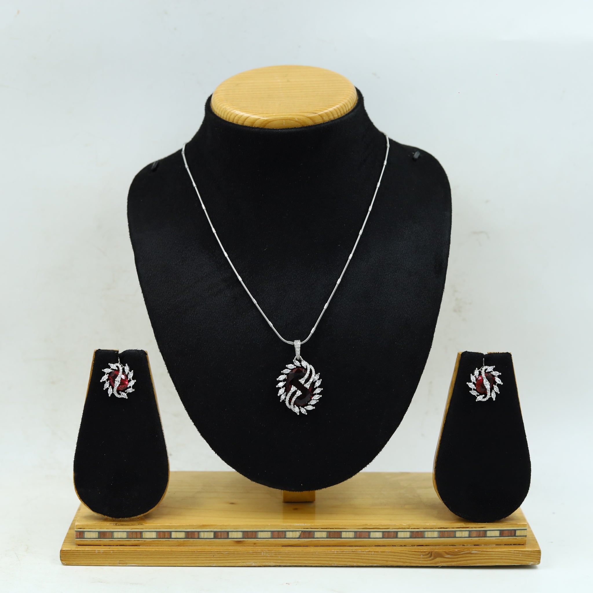 Light Zircon/AD Pendant Set 14864-08