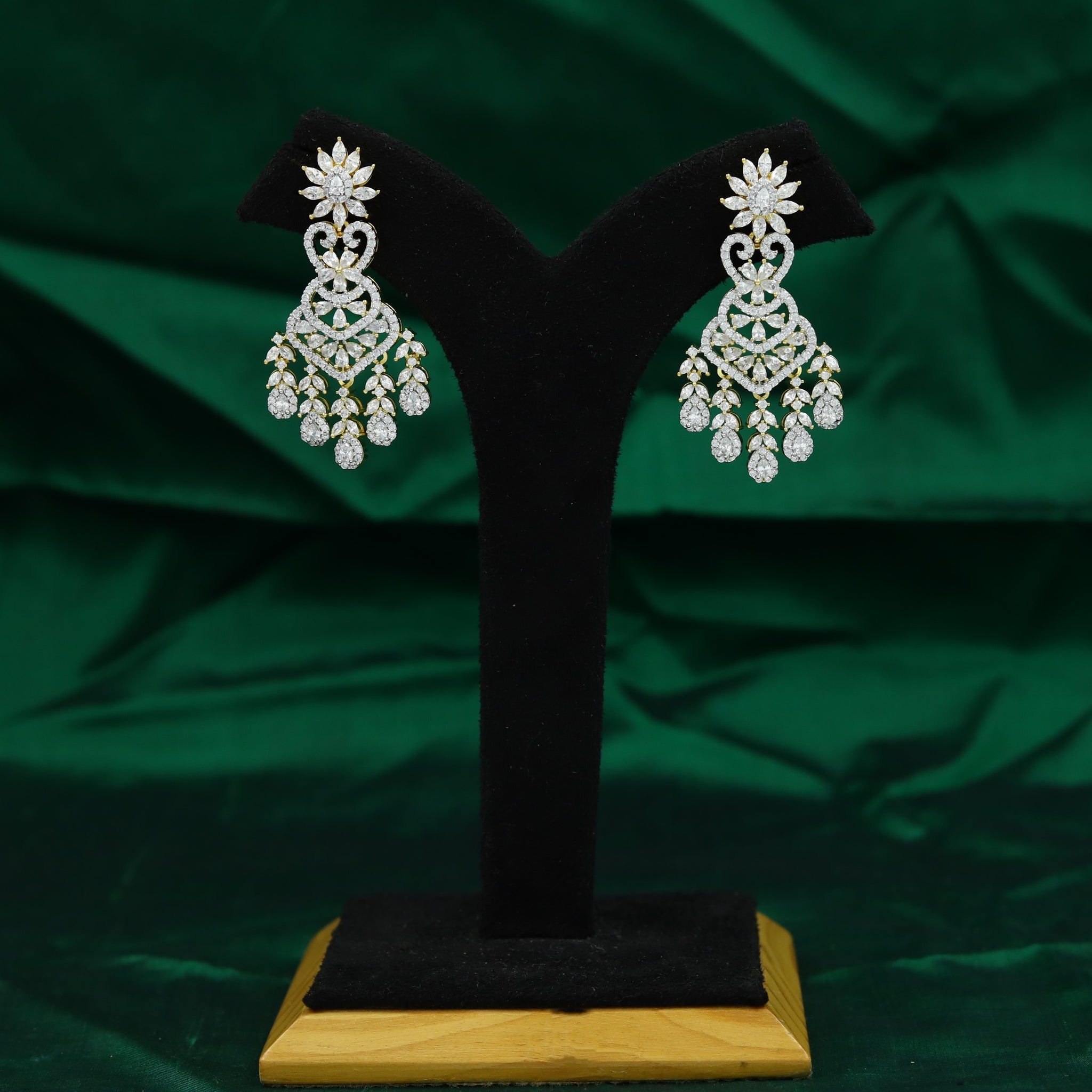 Zircon/AD Earring Danglers 14876-08