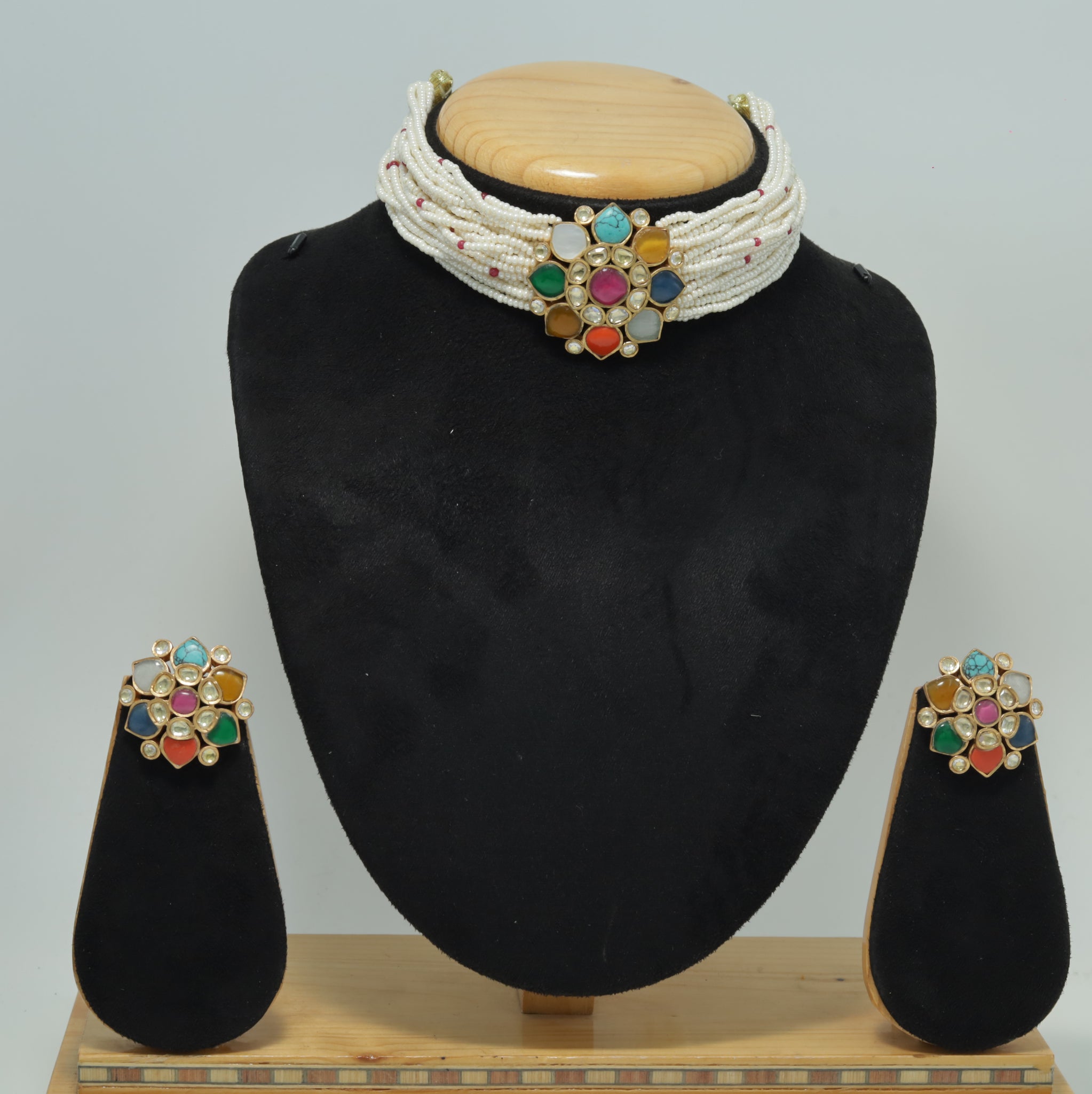 Choker Kundan Necklace Set 7535-34