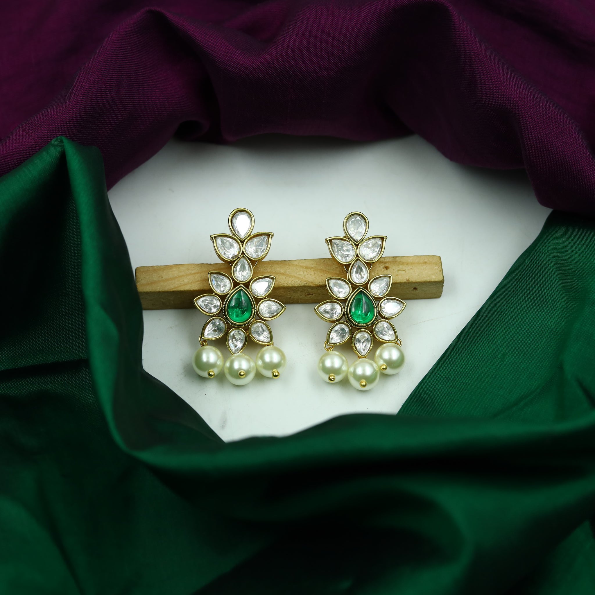 Light Polki Earring 14950-21