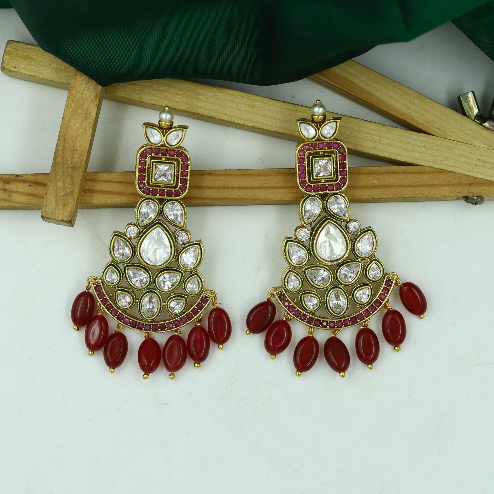 Danglers Polki Earring 14951-21