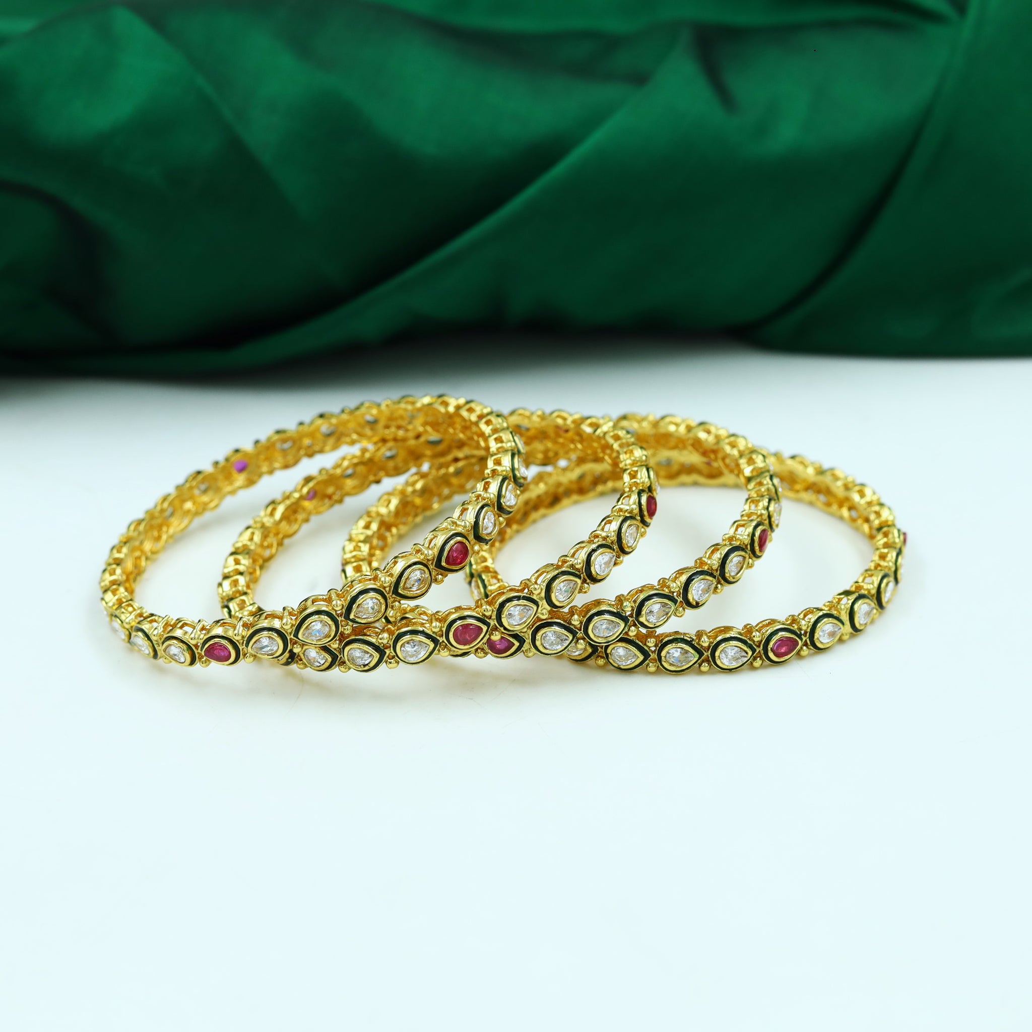 Polki Bangles/Kada 14957-21