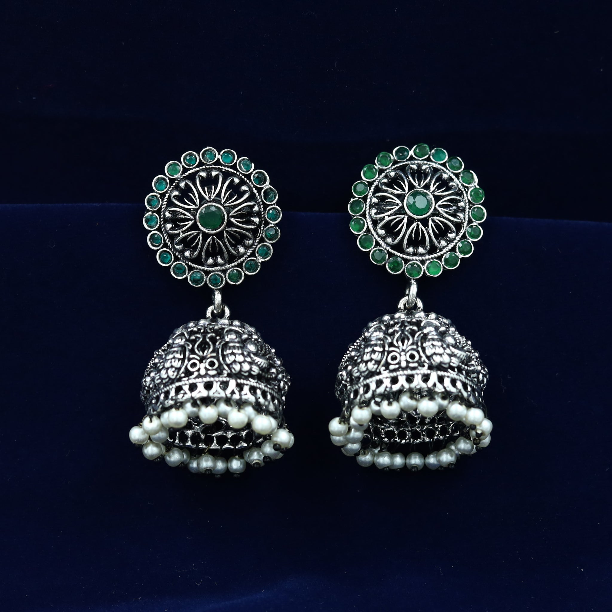 Jhumki Oxidized Earring 13191-33