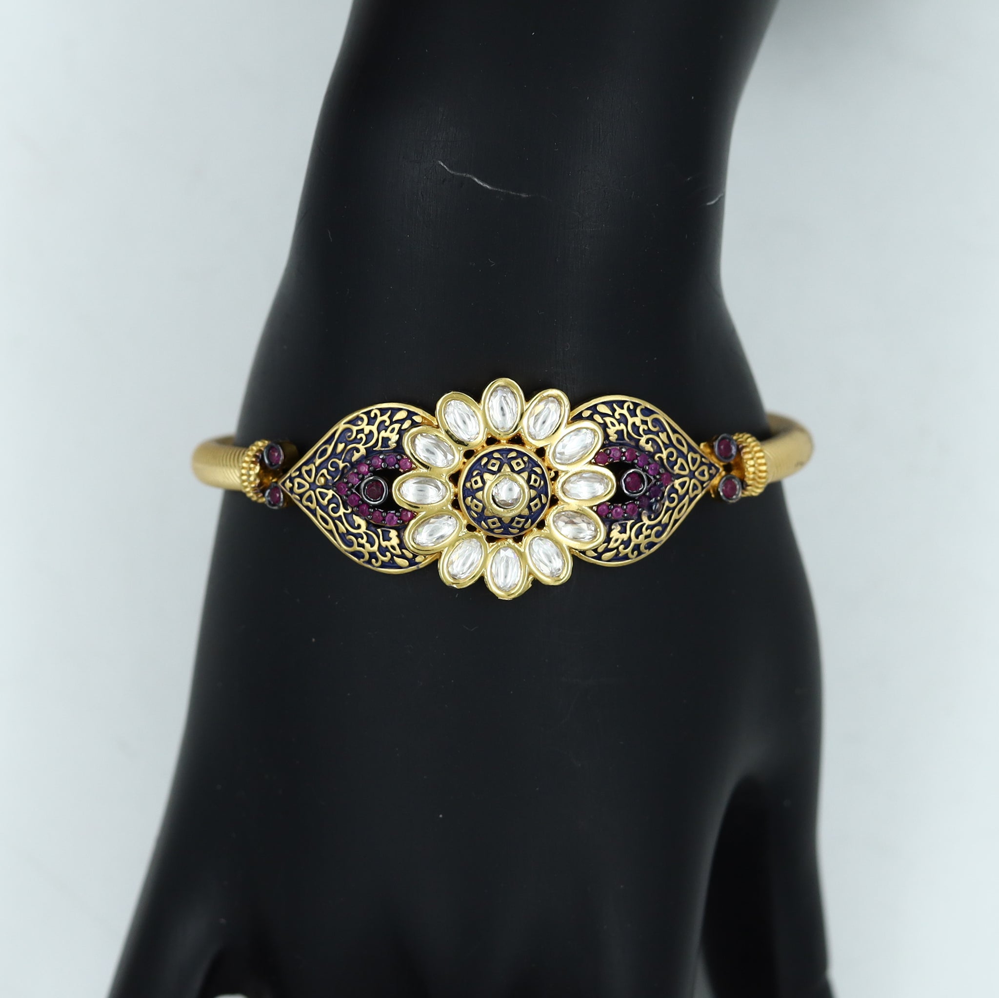 Kundan Meenakari Bracelet 5849-9914