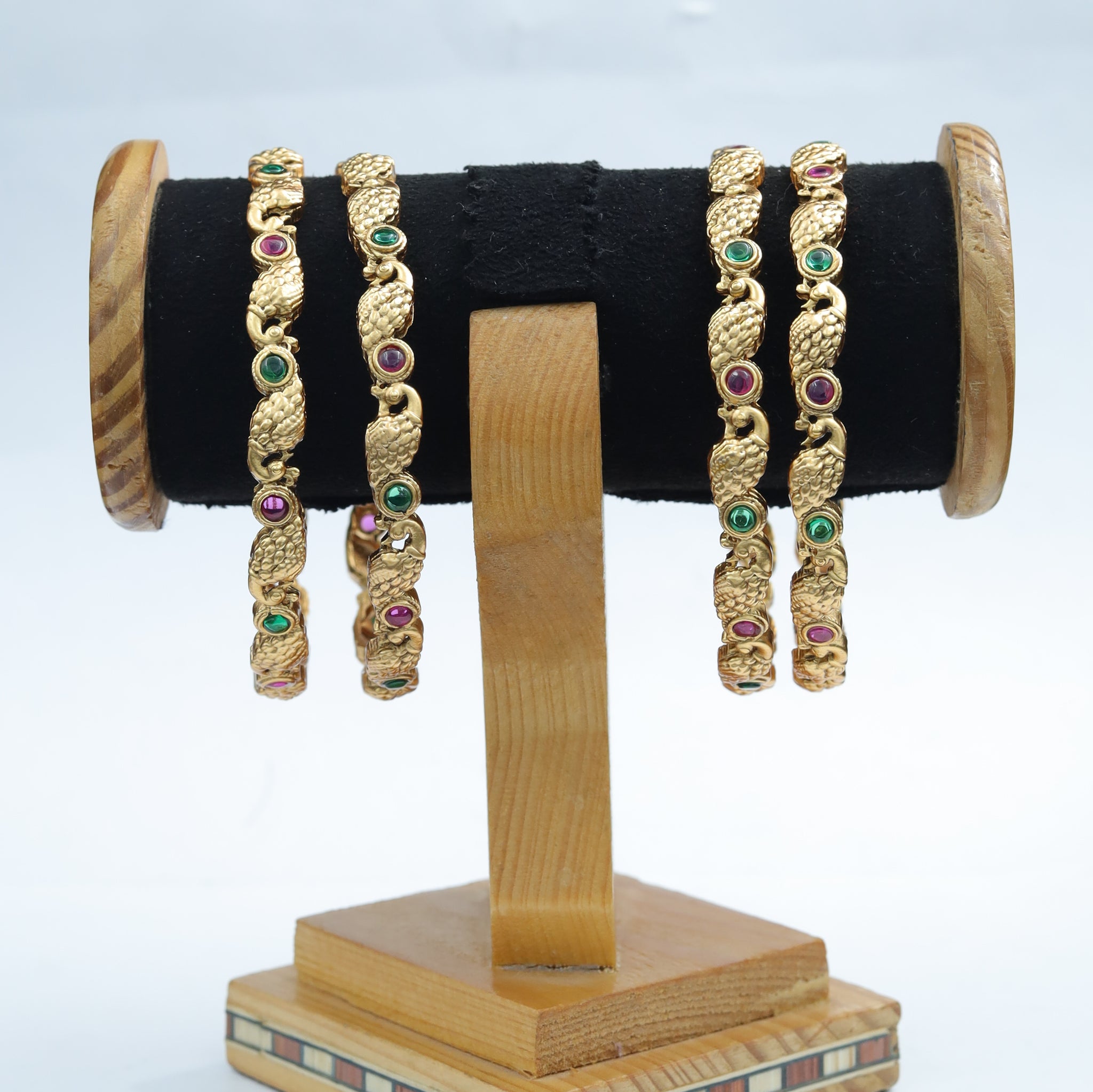 Antique Gold Finish Bangles/Kada 6336-28