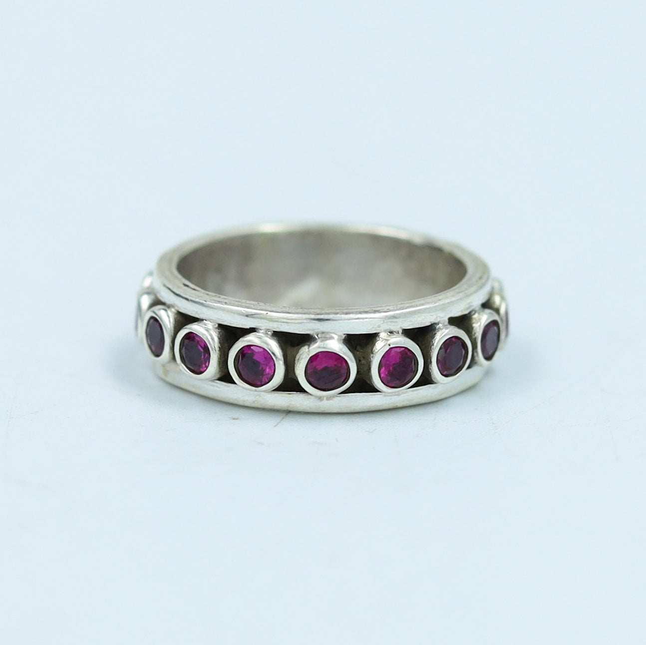 Ruby Silver Ring