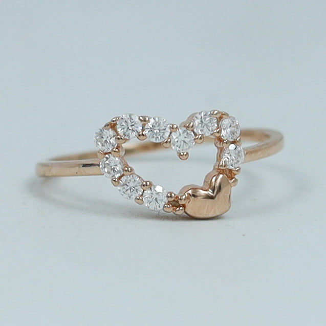 Rose Gold Silver Ring