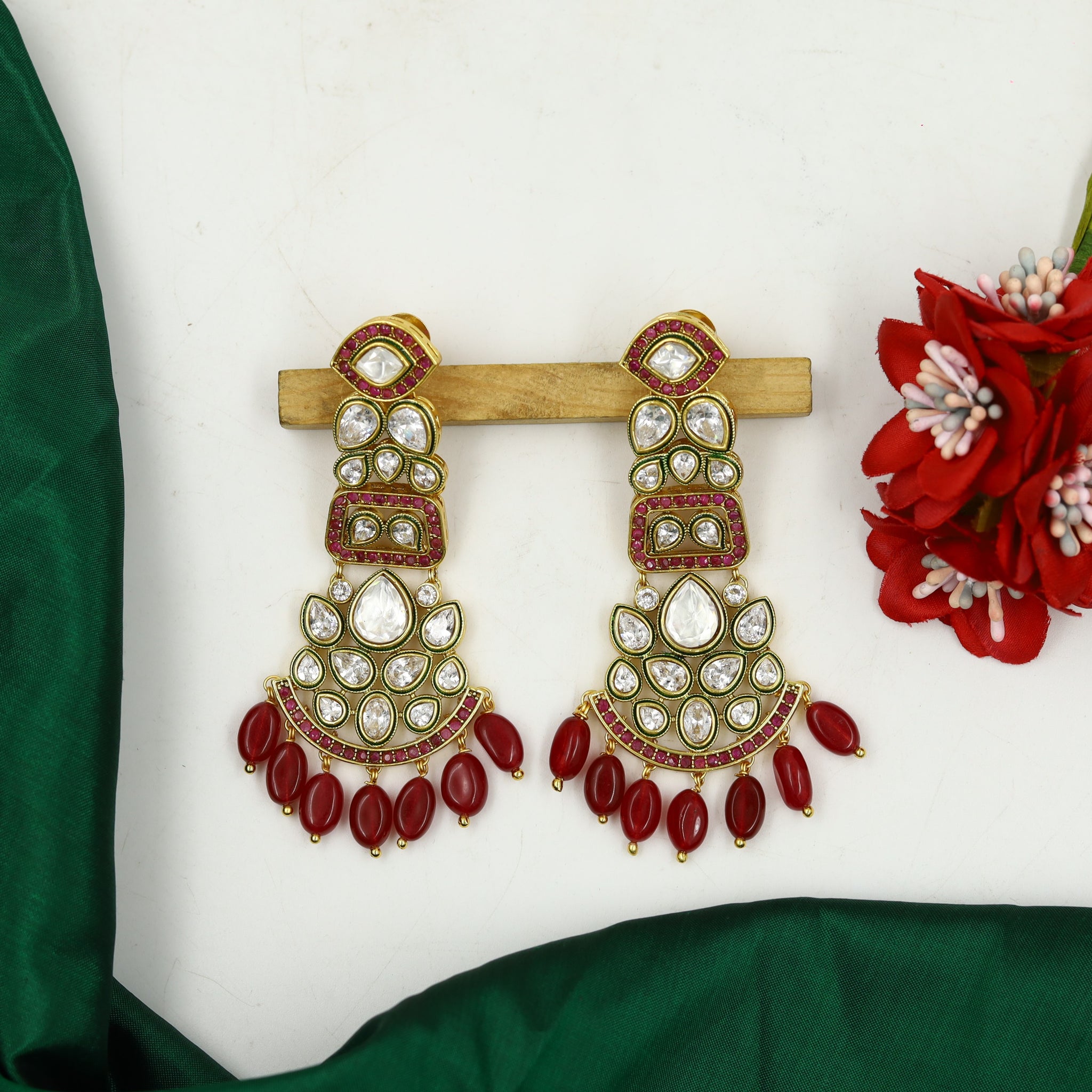 Danglers Polki Earring 13364-21