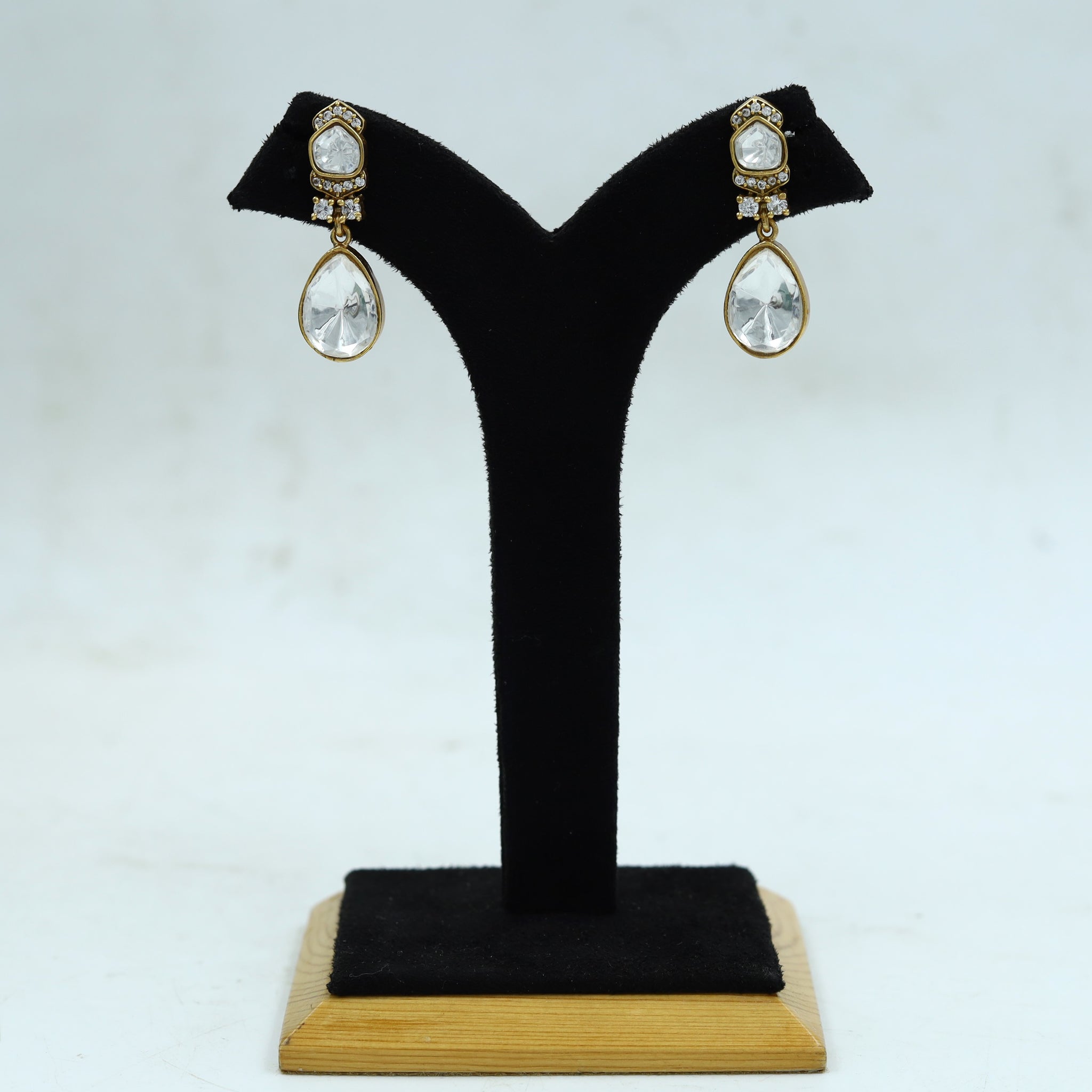 Moissanite Light Earring Kundan Earring 15066-87