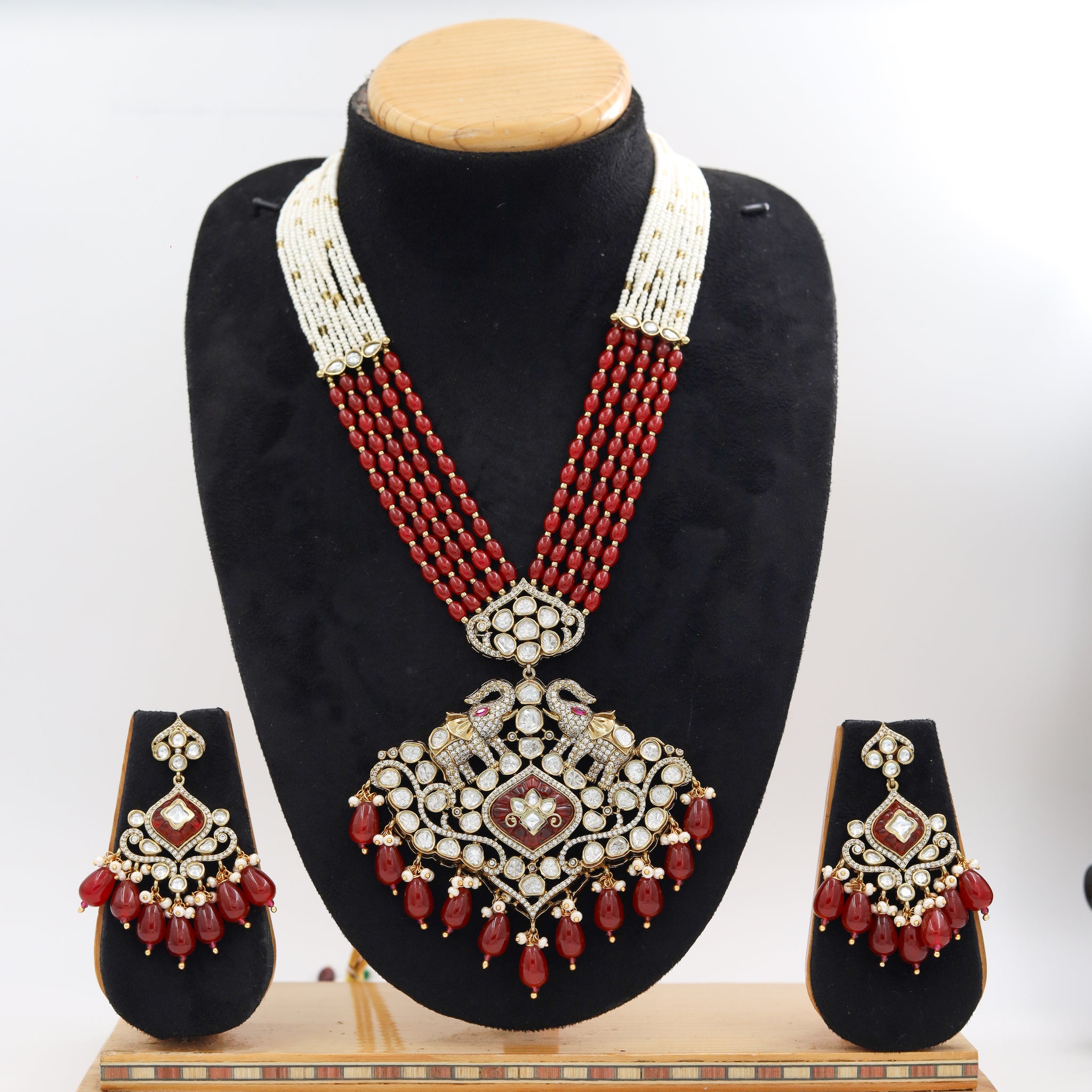 Heavy Kundan Pendant set 7497-34