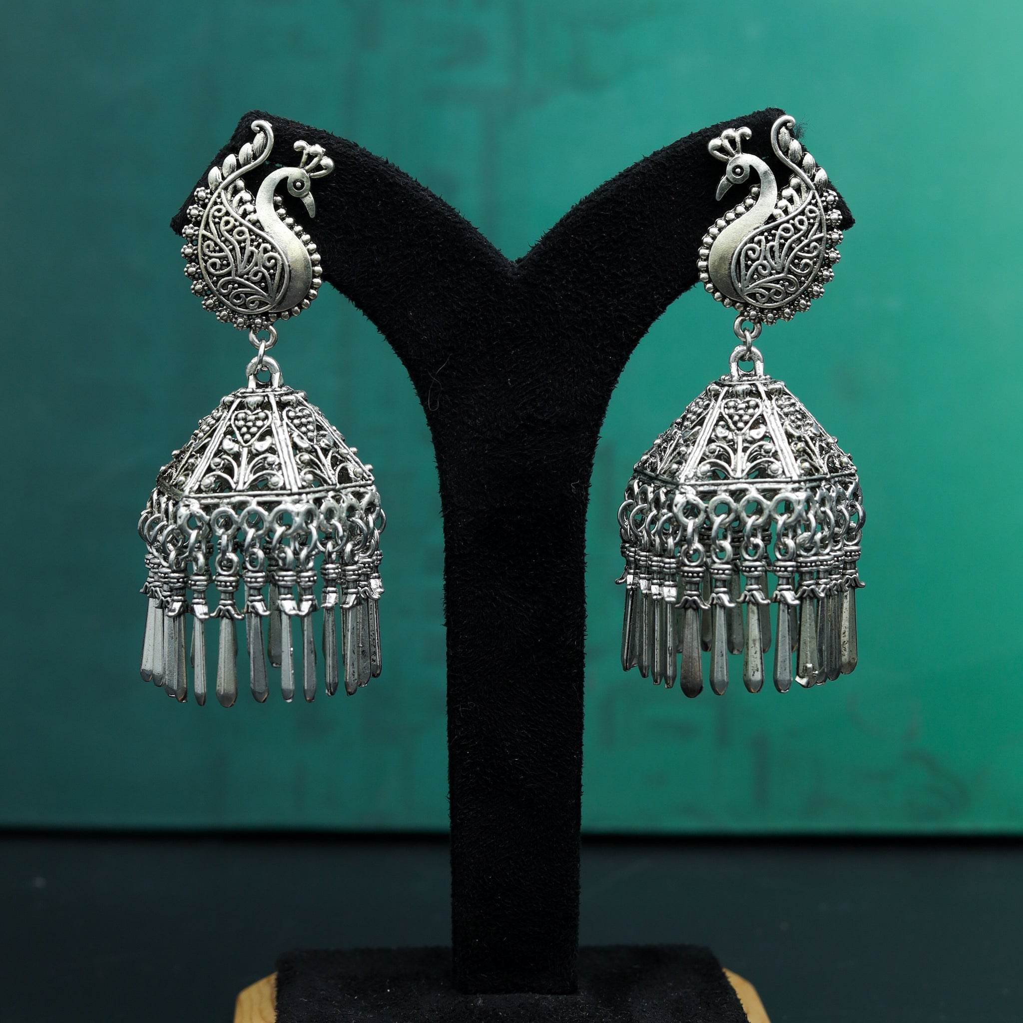 Jhumki Oxidized Earring 7677-82