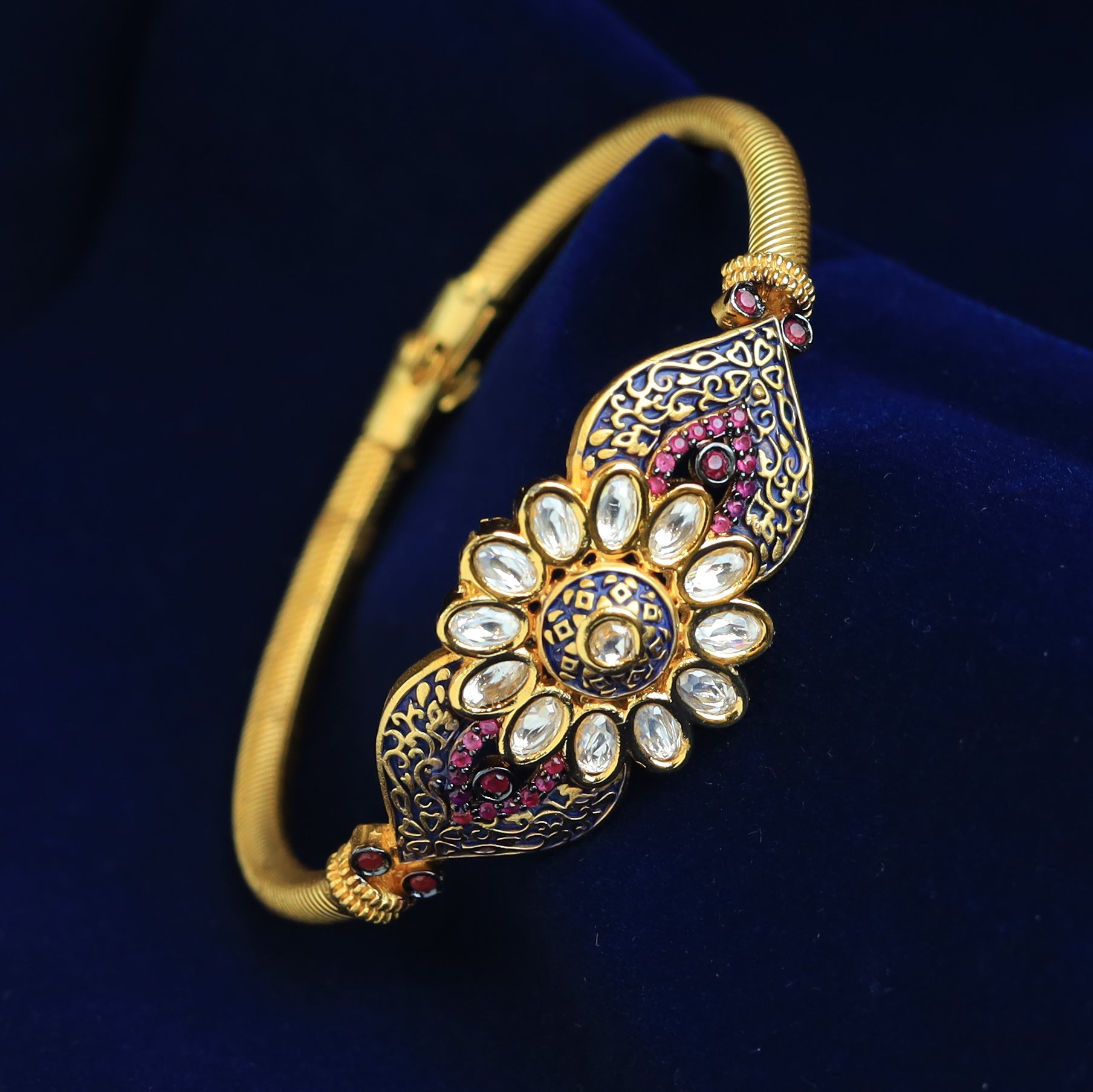 Kundan Meenakari Bracelet 5849-9914