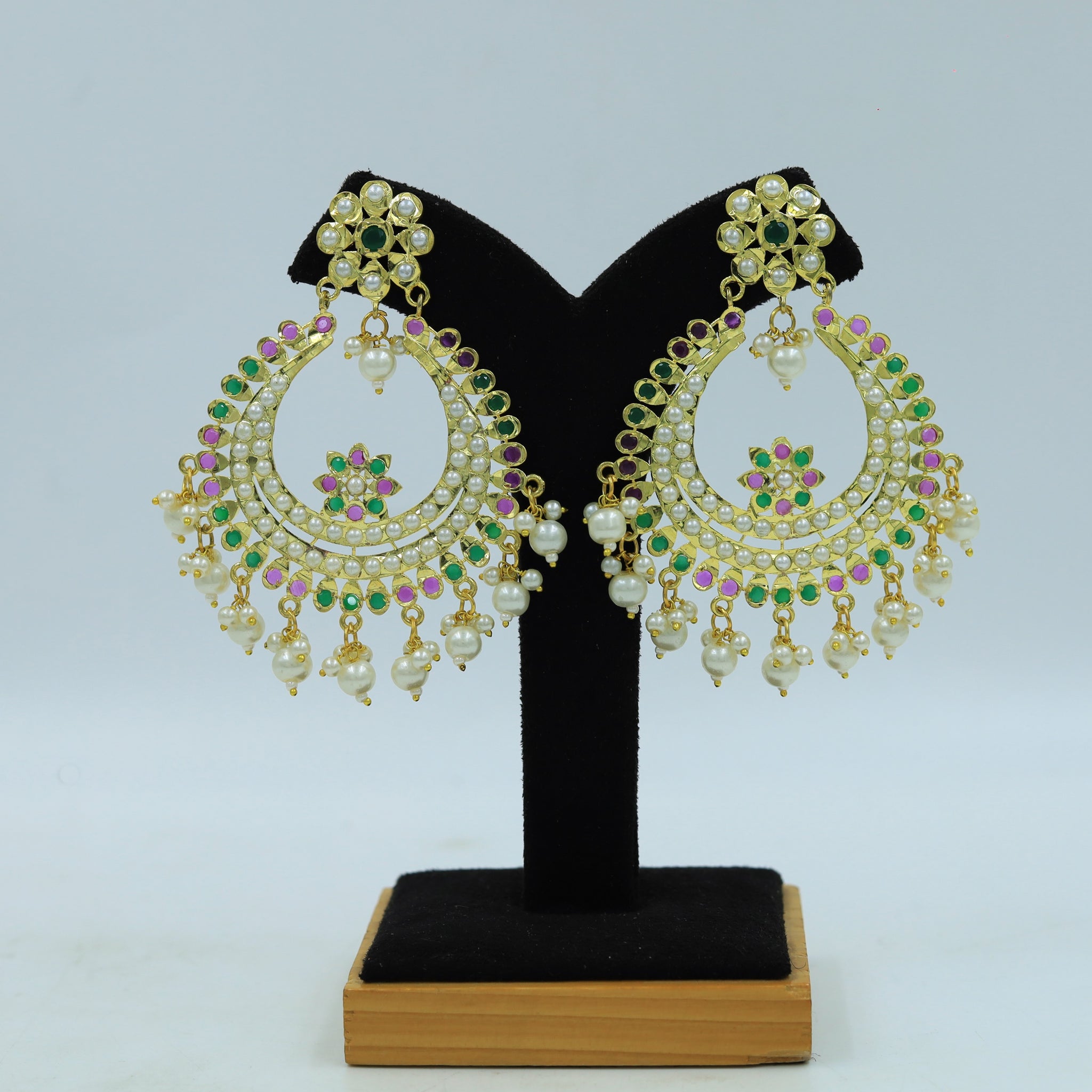 Chandbali Jadau Earring 16002-65