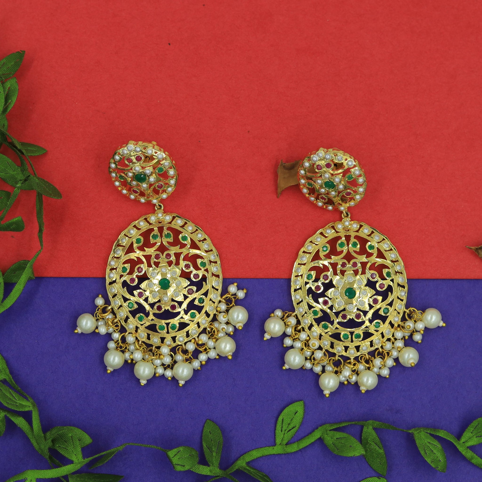 Danglers Jadau Earring 15996-65