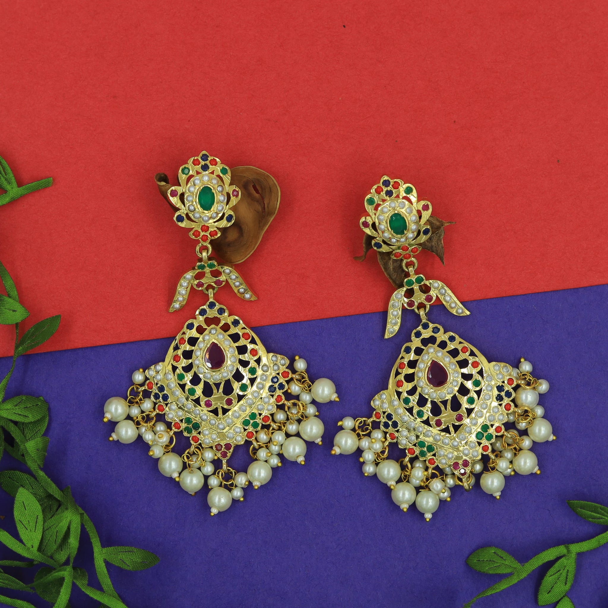 Danglers Jadau Earring 16003-65