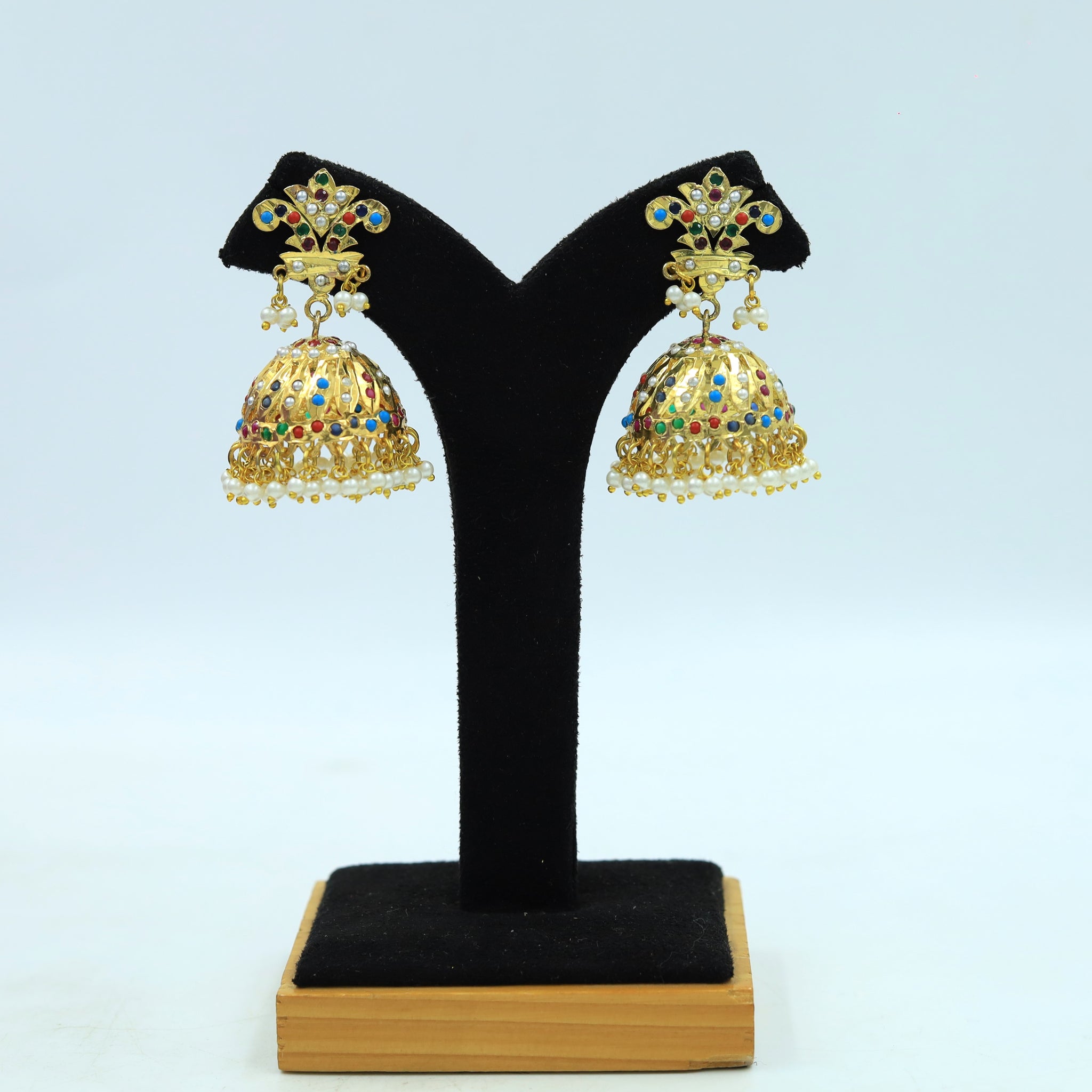 Jhumki Jadau Earring 16001-65