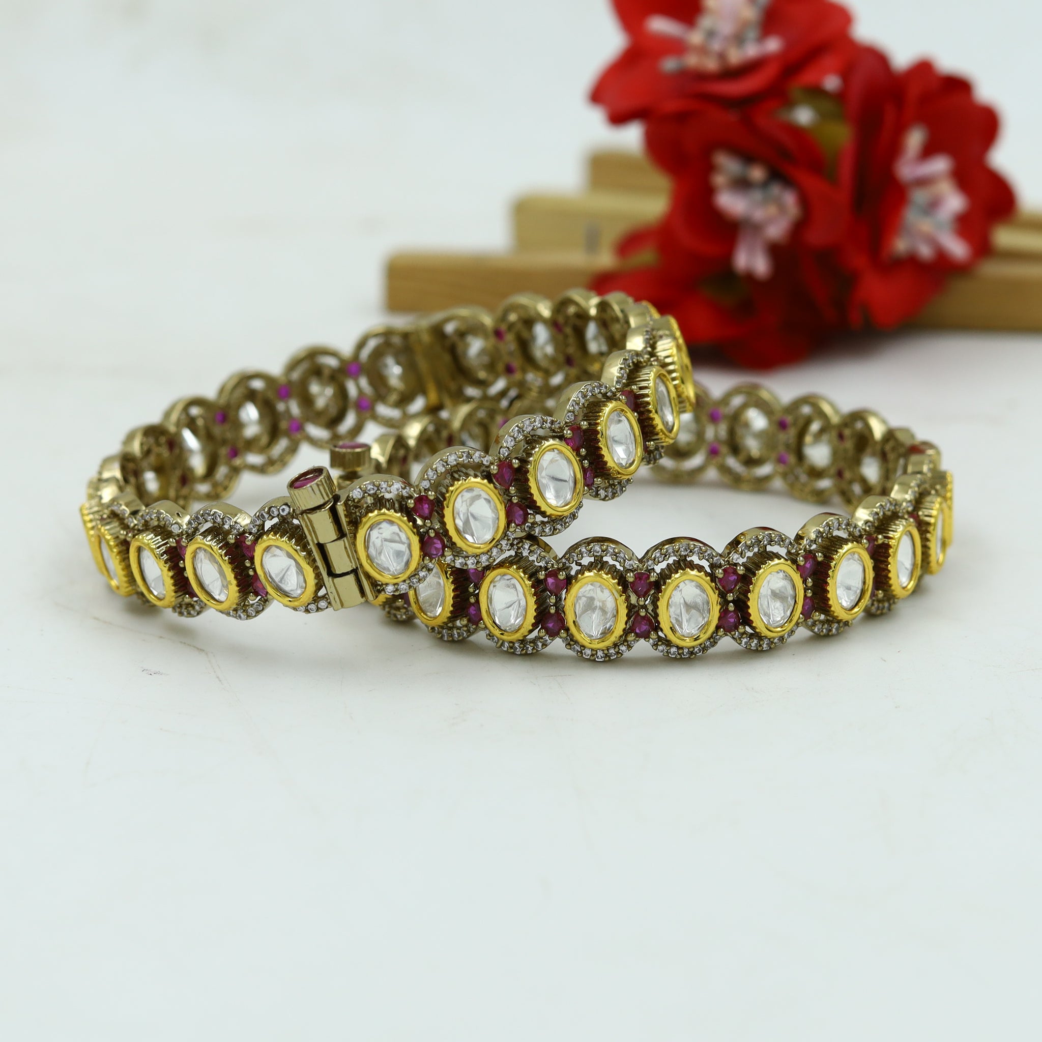 Kundan Bangles/Kada 15239-68