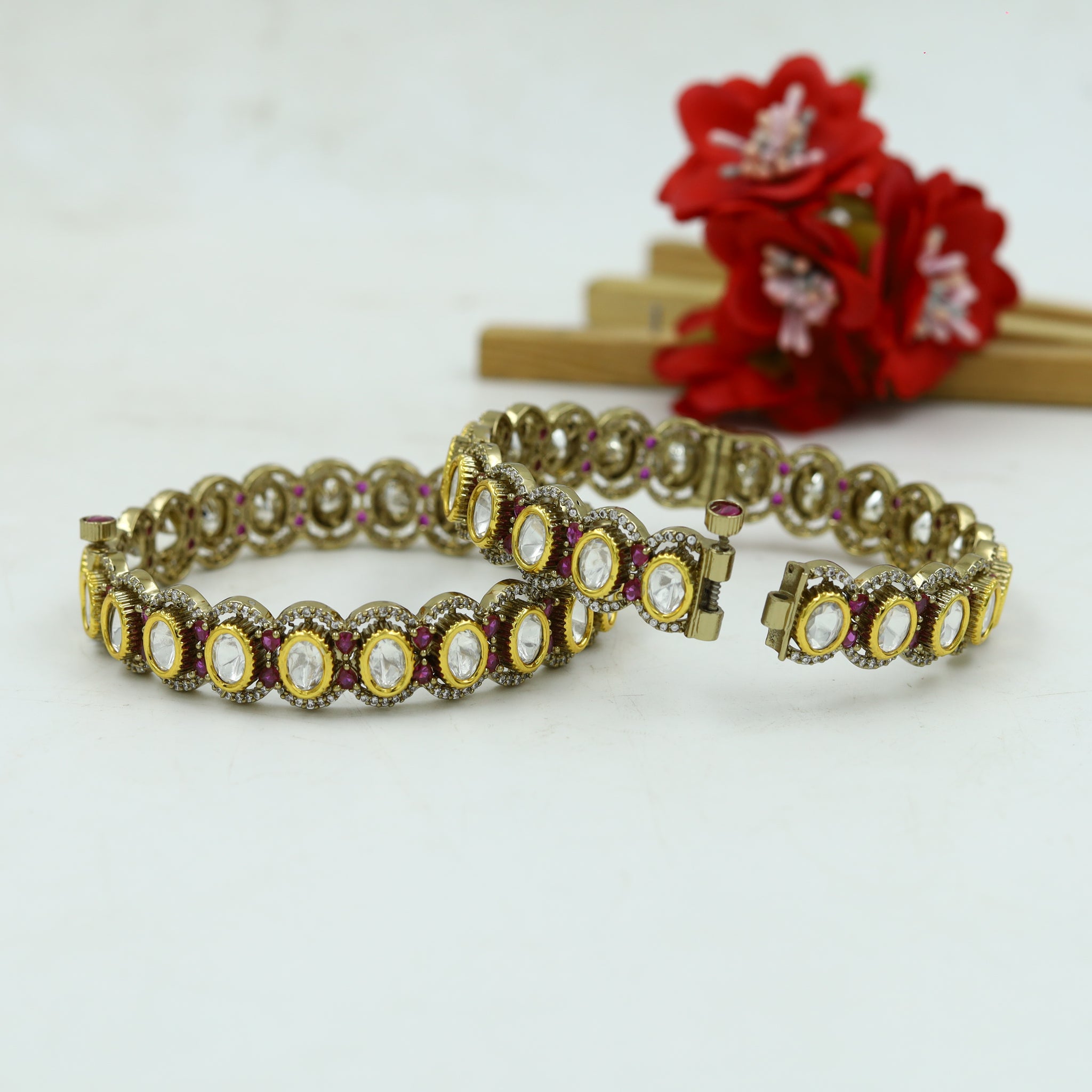 Kundan Bangles/Kada 15239-68