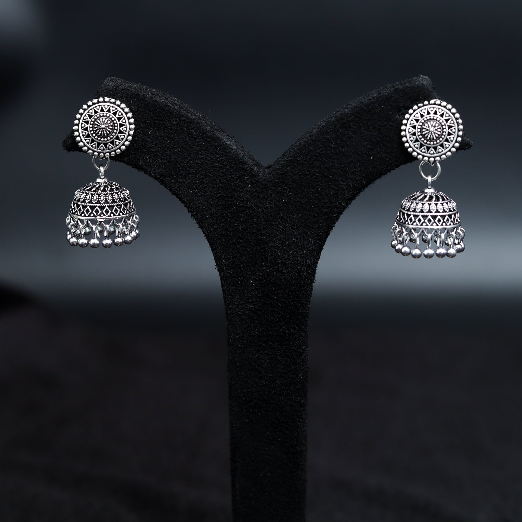 Jhumki Oxidized Earring 7643-82