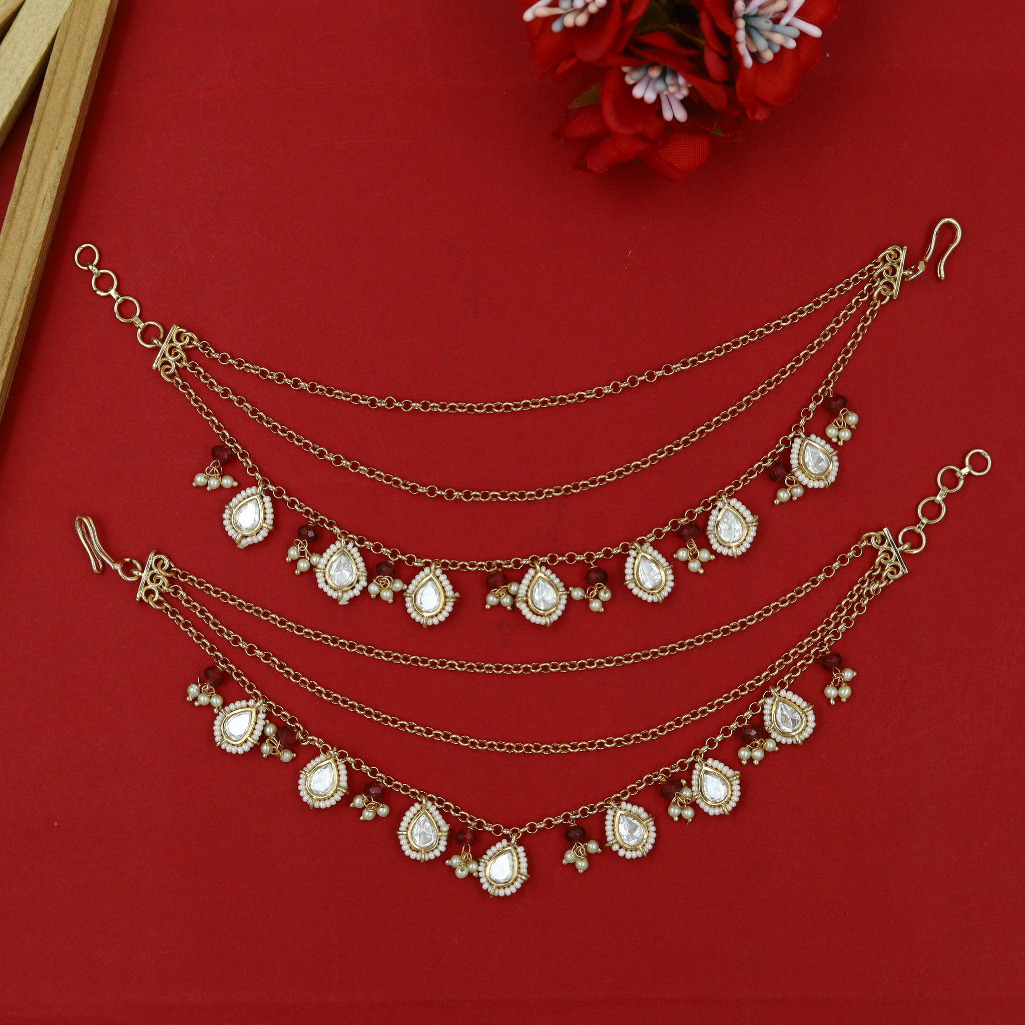 Kundan Kan Chain 15224-68