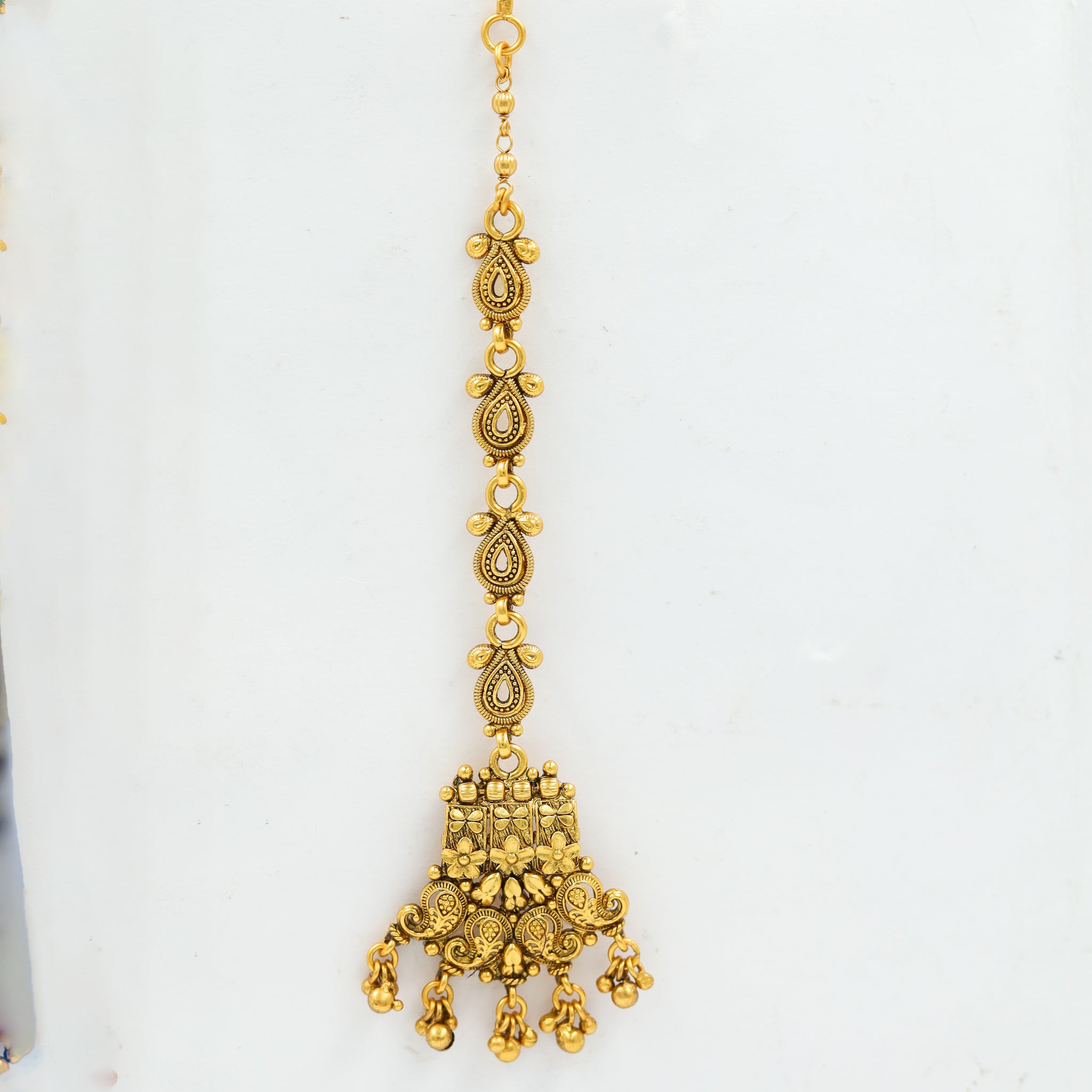 Antique Gold Polish Maang Tikka 5660-100