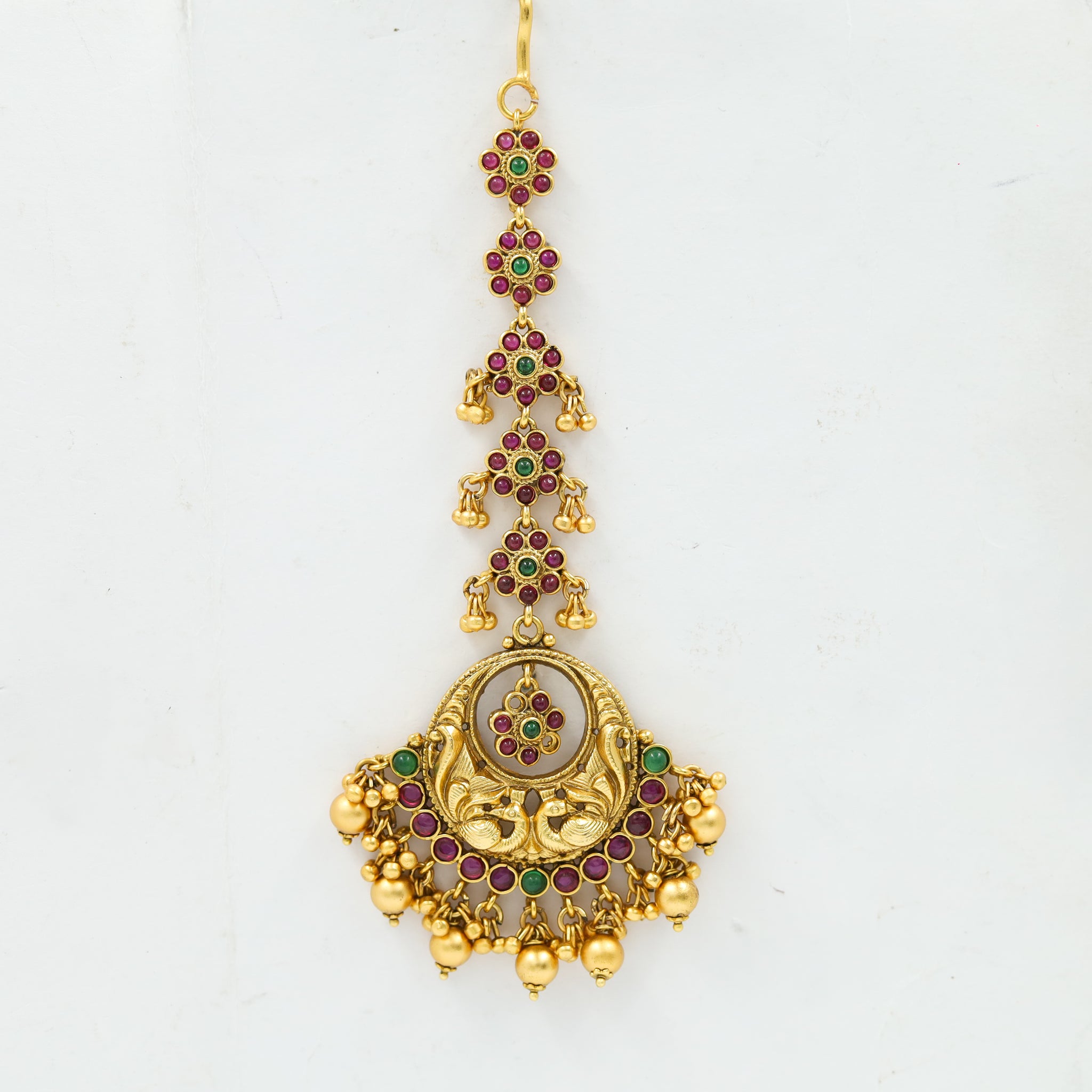 Antique Gold Polish Maang Tikka 3794-28