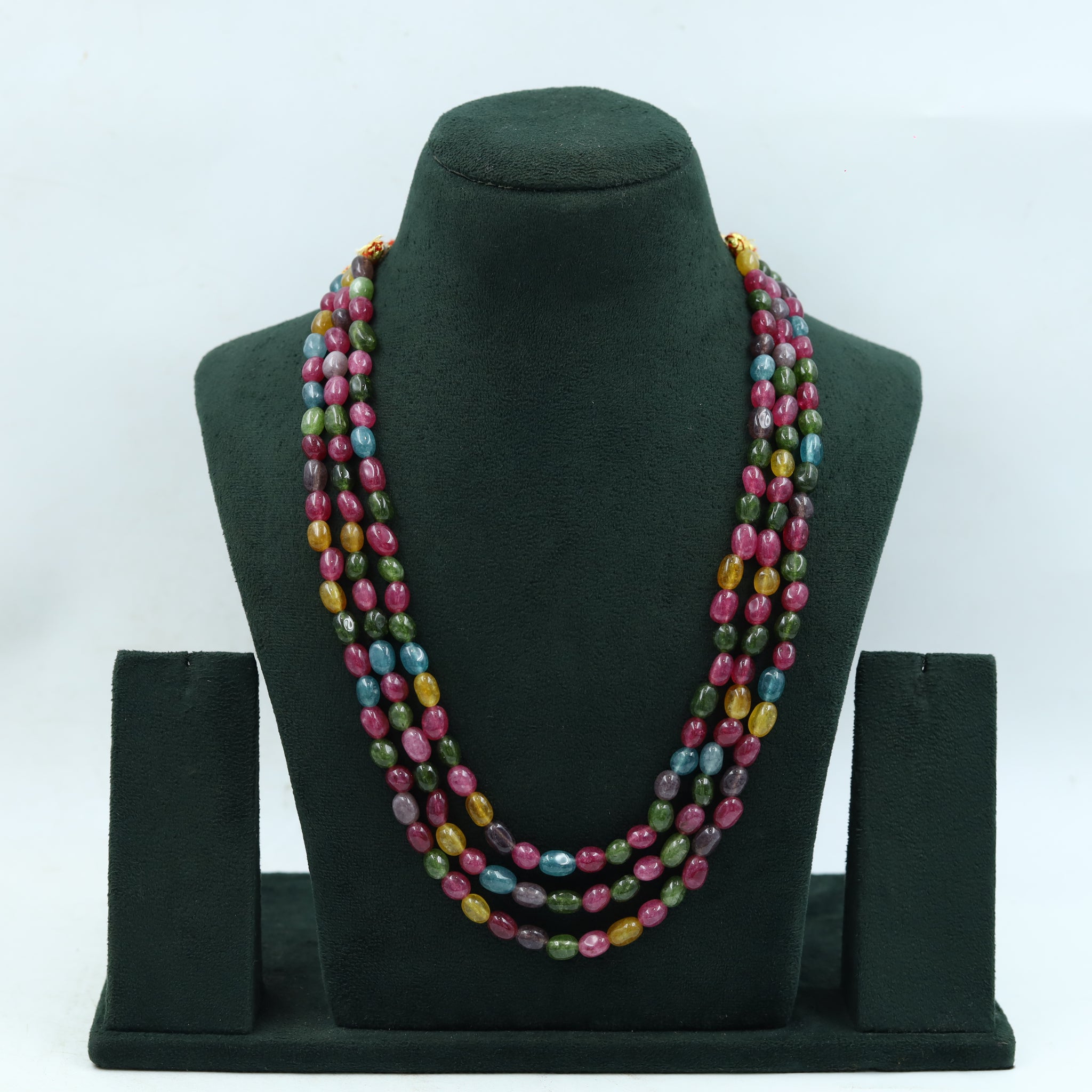 3 Line Colorful Pearl Mala 14968-35