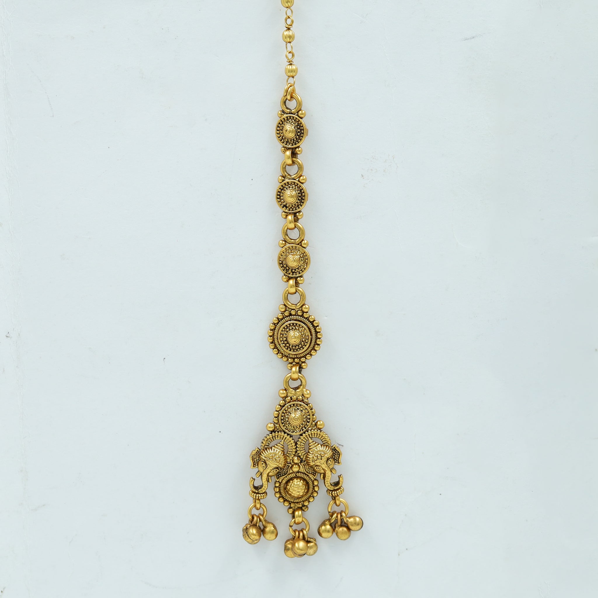 Antique Gold Polish Maang Tikka 5661-100