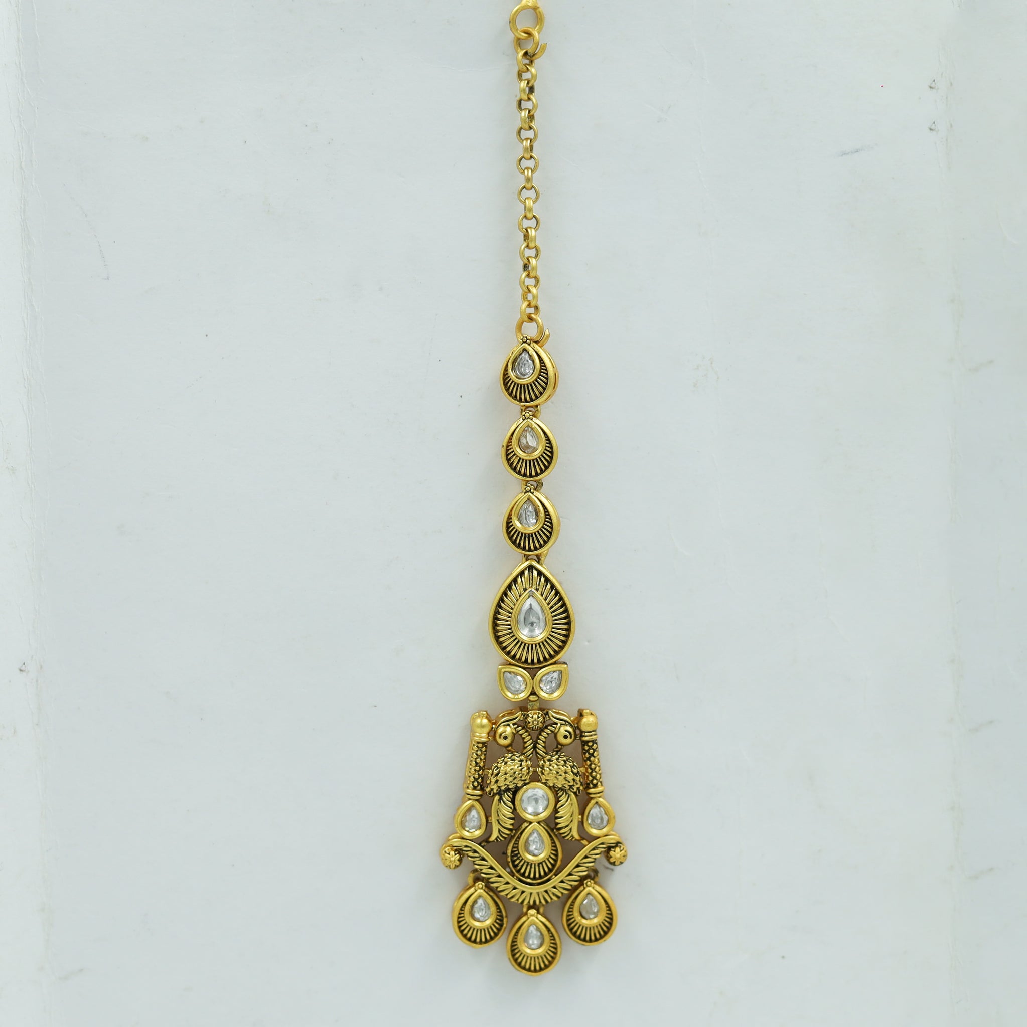 Antique Gold Polish Maang Tikka 5651-100