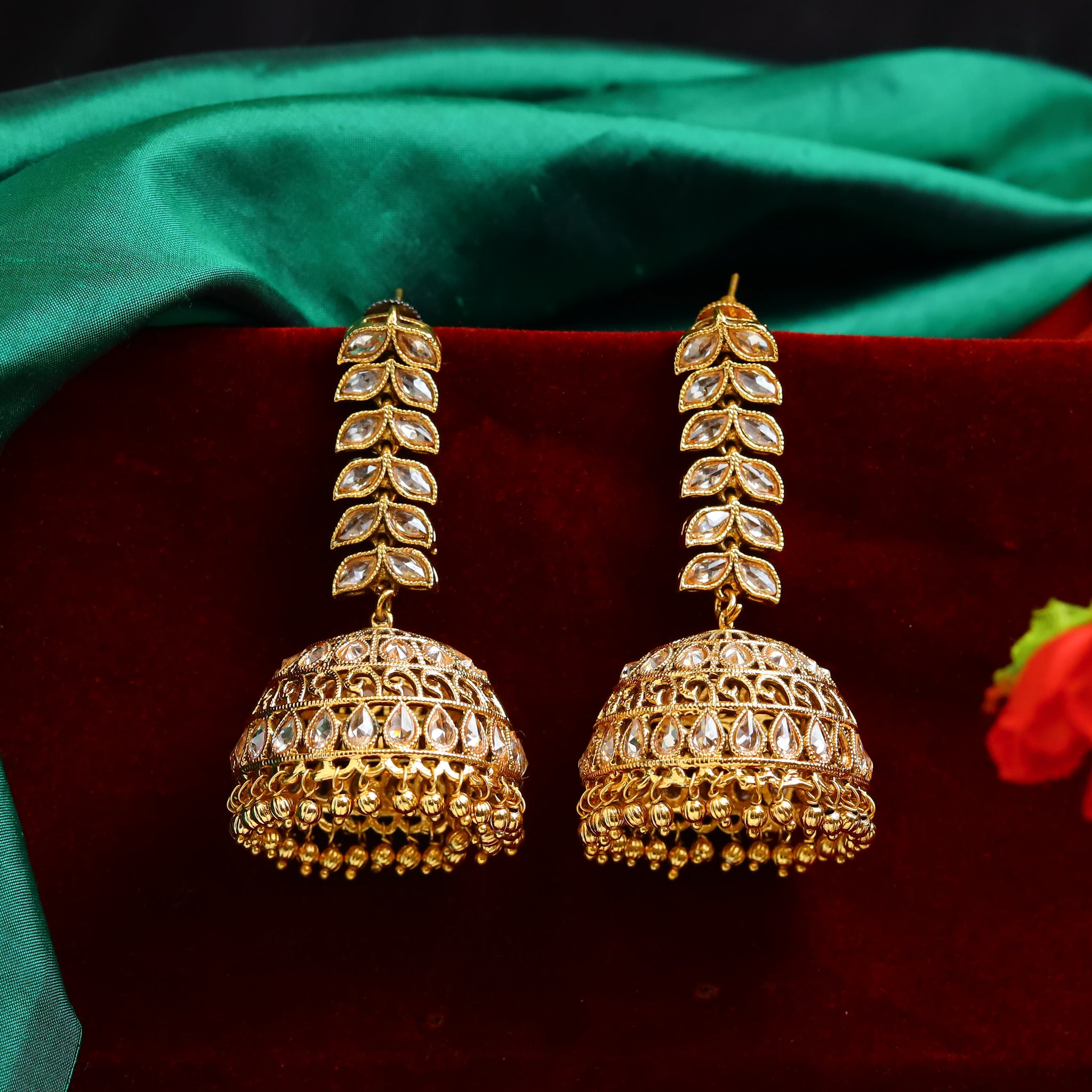 Gold Look Stylish Jhumki 9762-4846