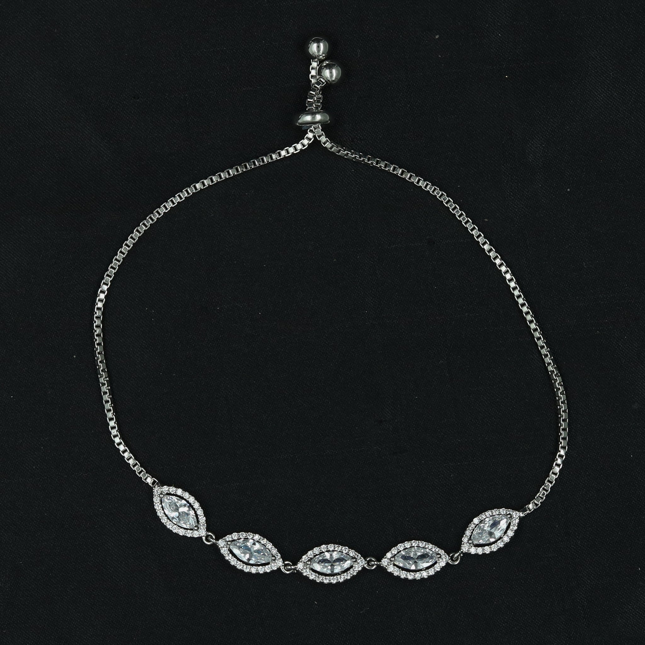 Zircon/AD Adjustable Bracelet 5027-05