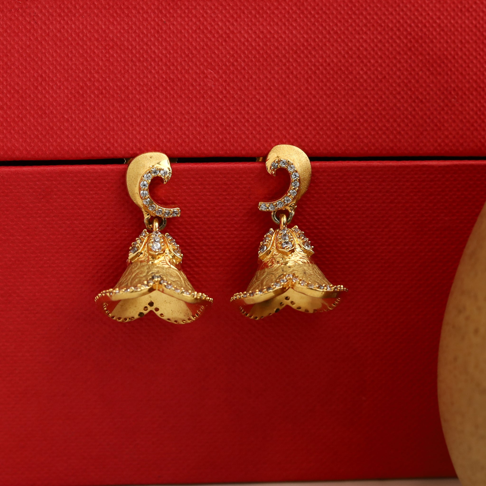 Jhumki Zircon/AD Earring 11390-100