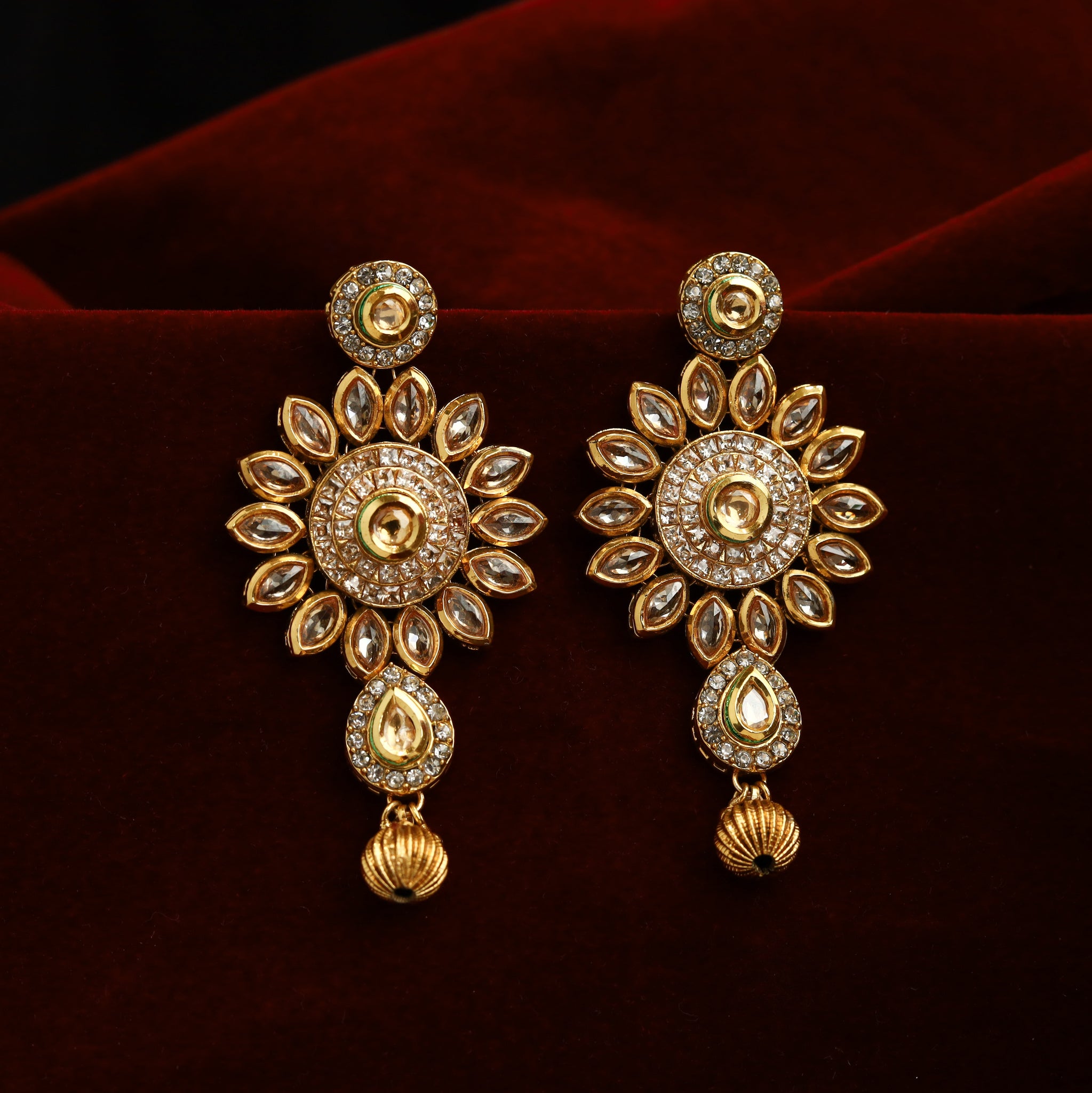 Danglers Gold Look Earring 11400 -100