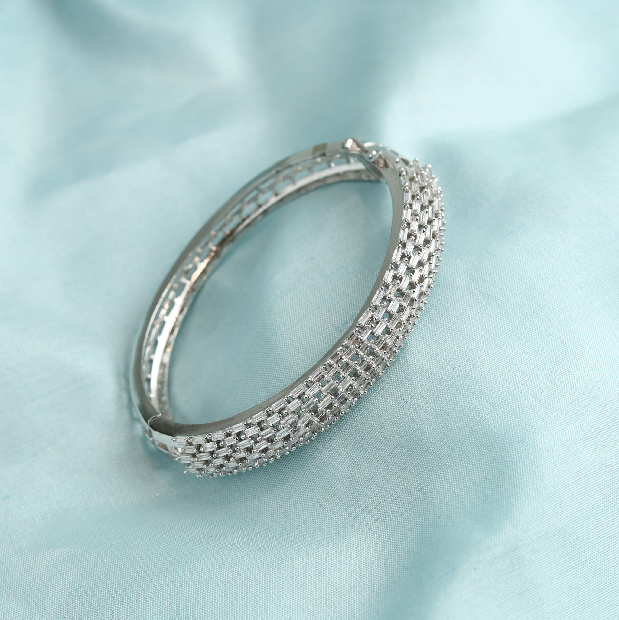 Silver Zircon/AD Bracelet 4726-8791