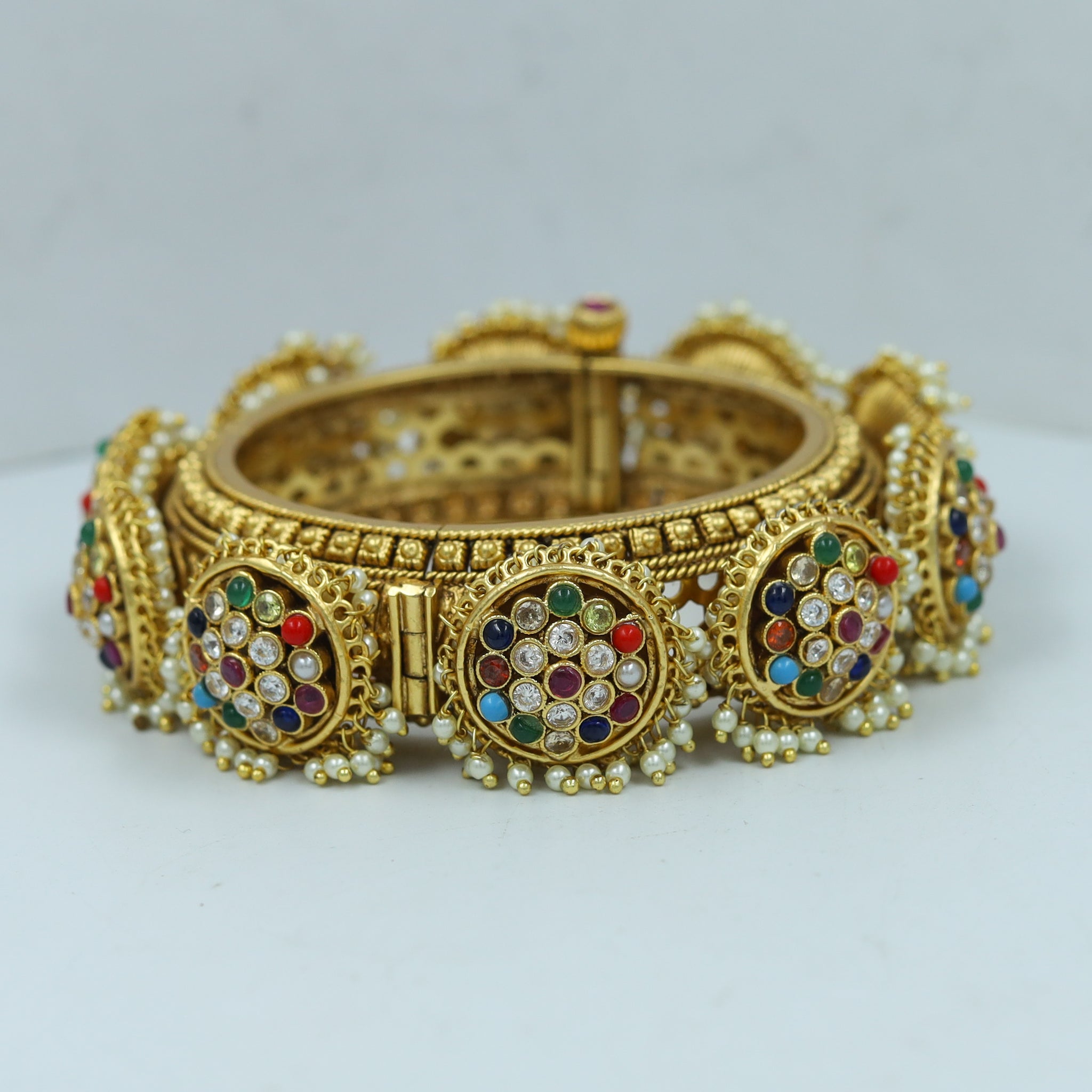 Antique Gold Finish Bangles/Kada 6343-28