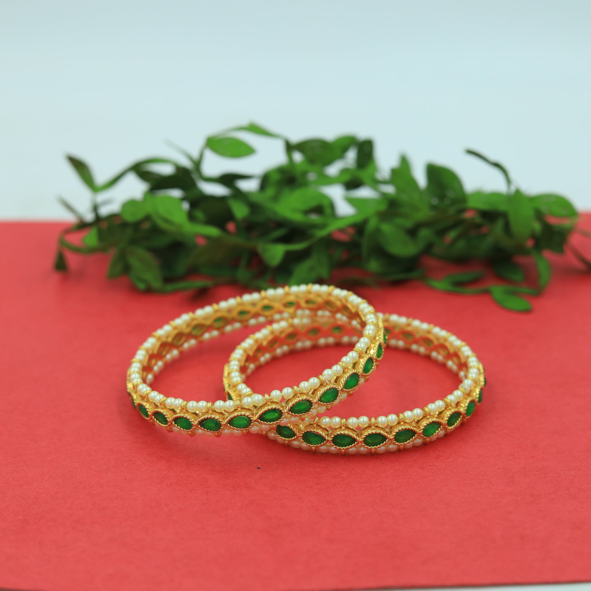 Polki Bangles/Kada 16378-21