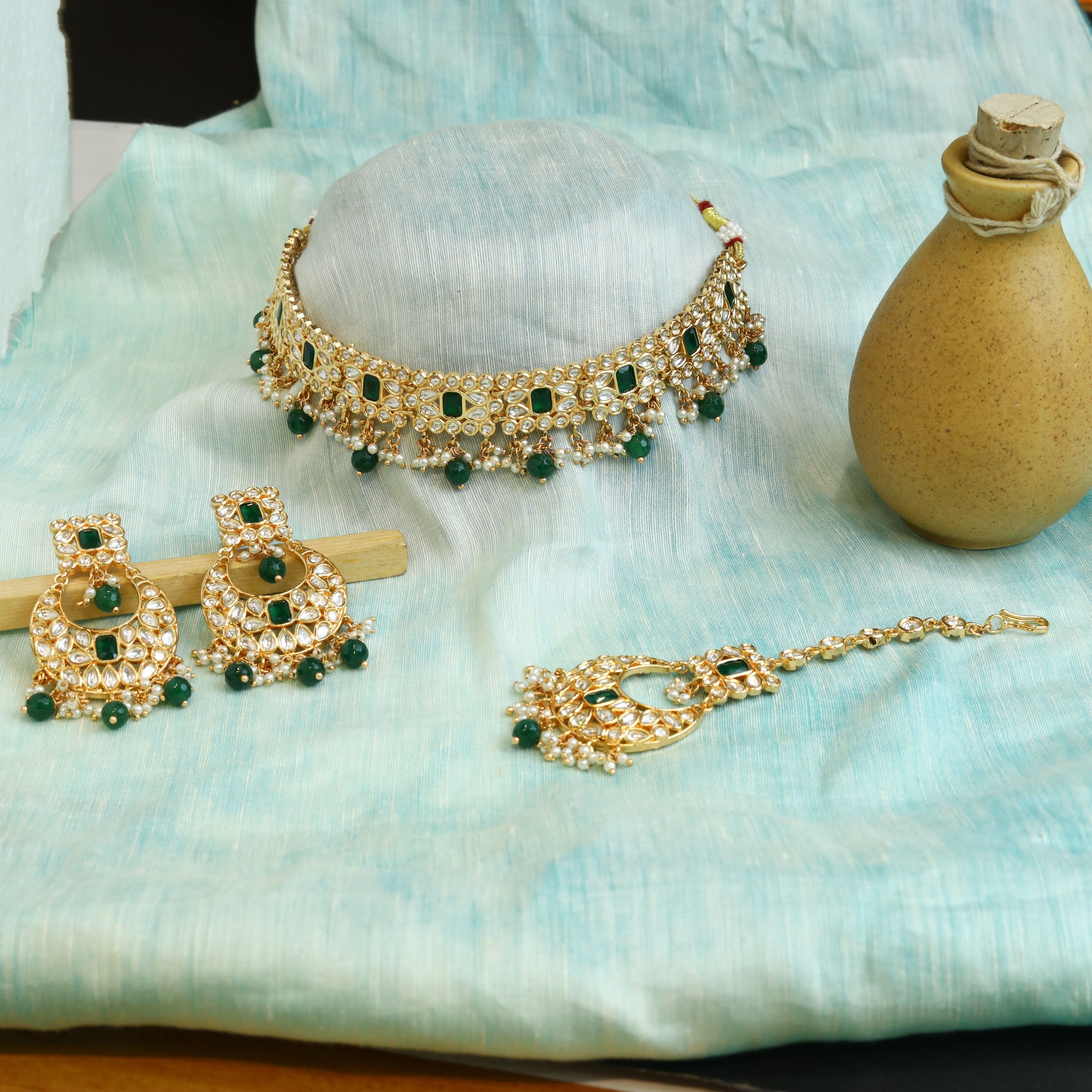 Choker Kundan Necklace Set 3710-28