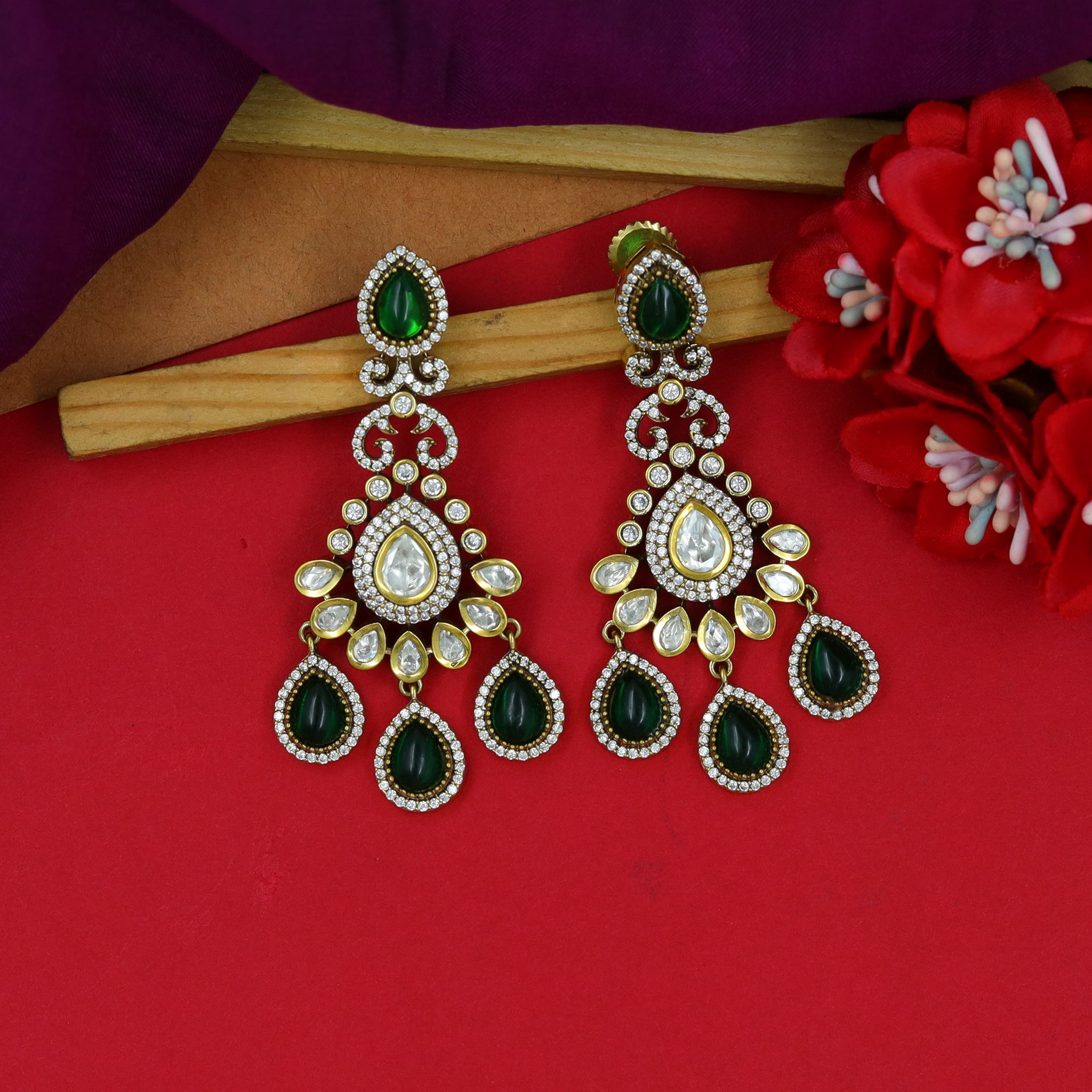 Bridal Choker Kundan Necklace Set 15609-28