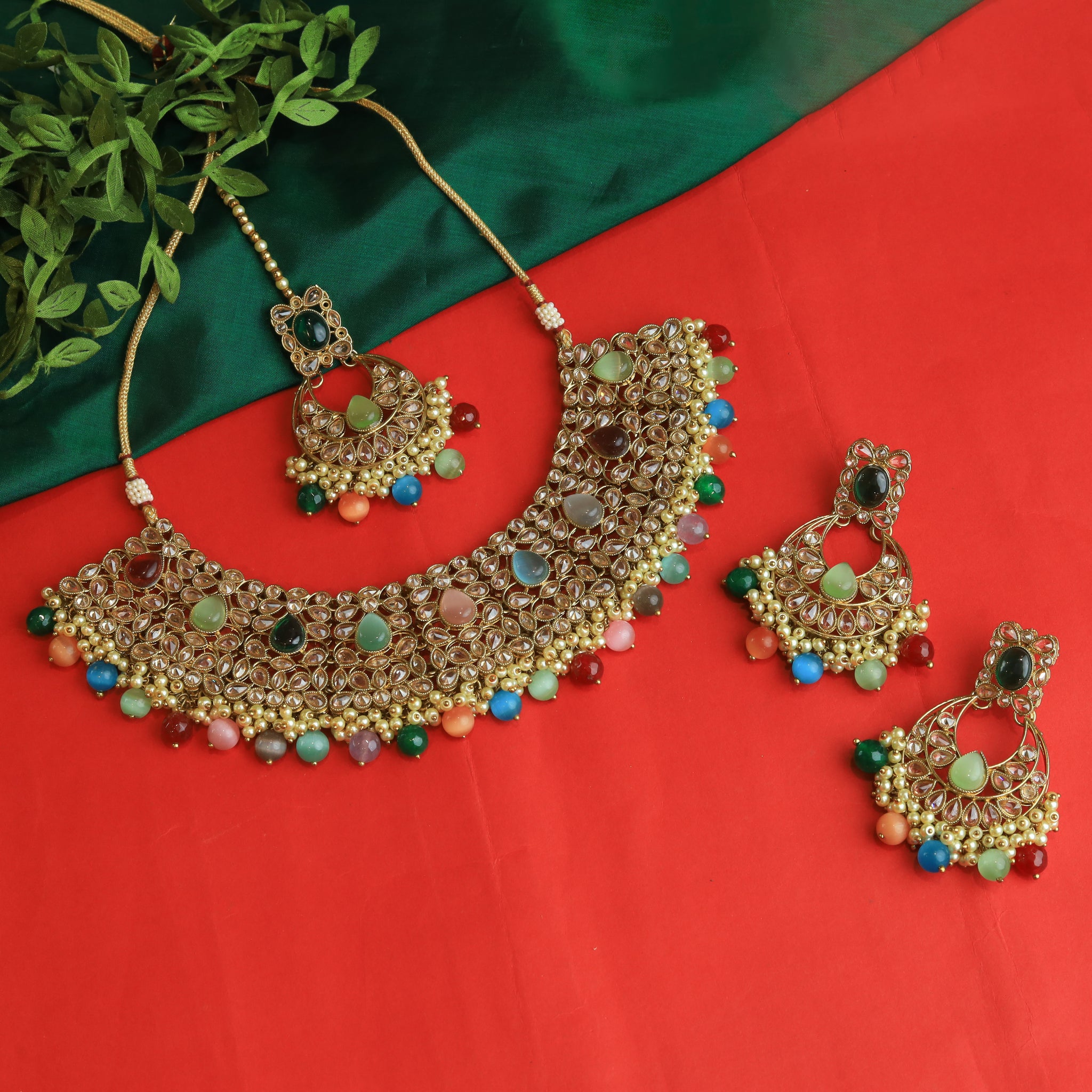 Multi Antique Necklace Set 18130-5312