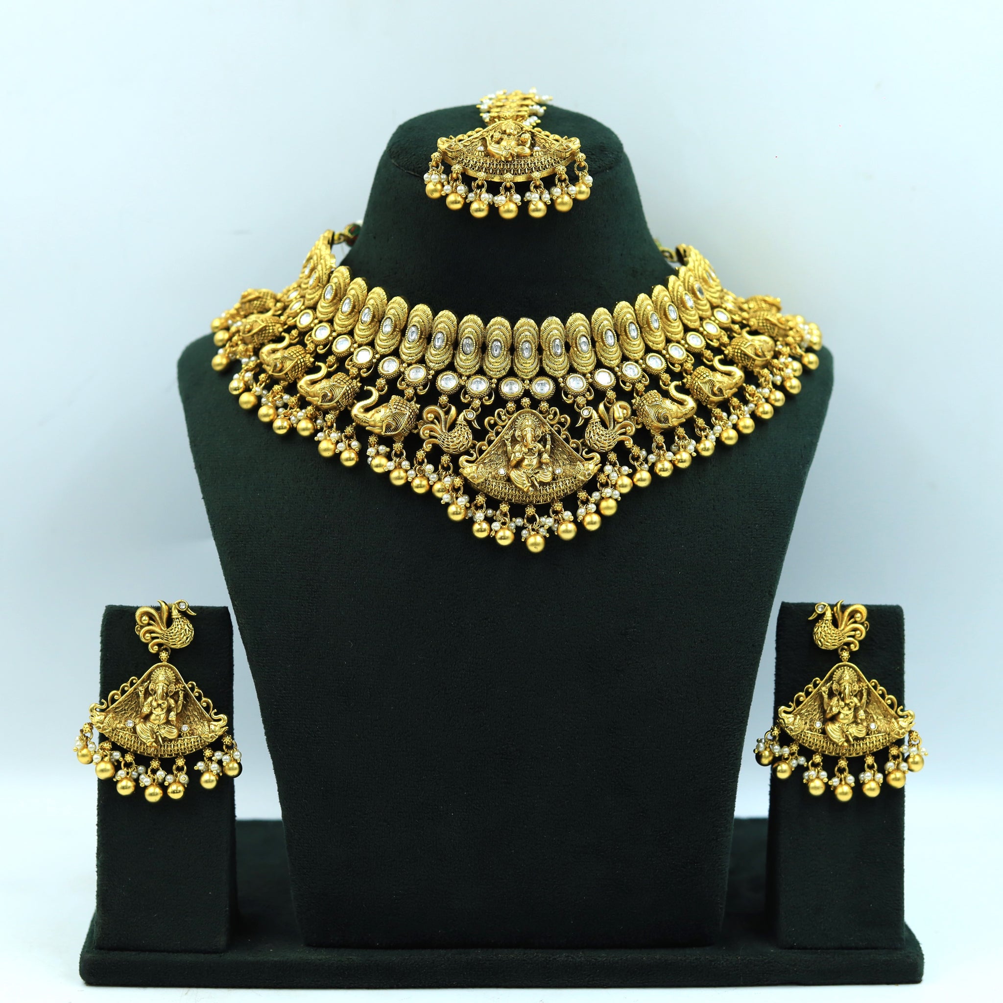 Choker Temple Necklace Set 10924-83