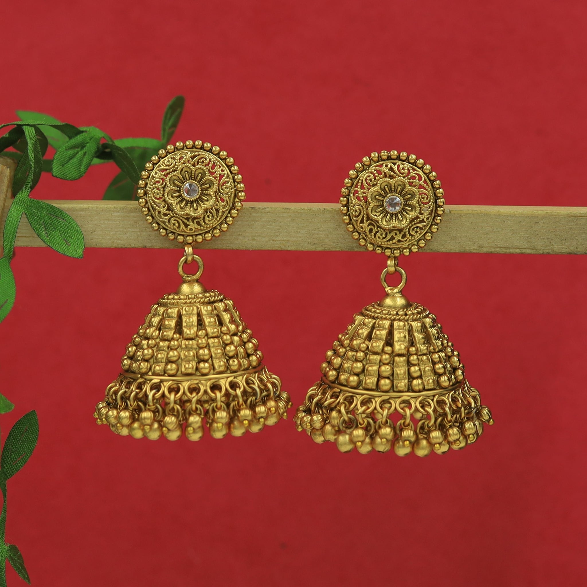 Jhumki Antique Earring 3883-28