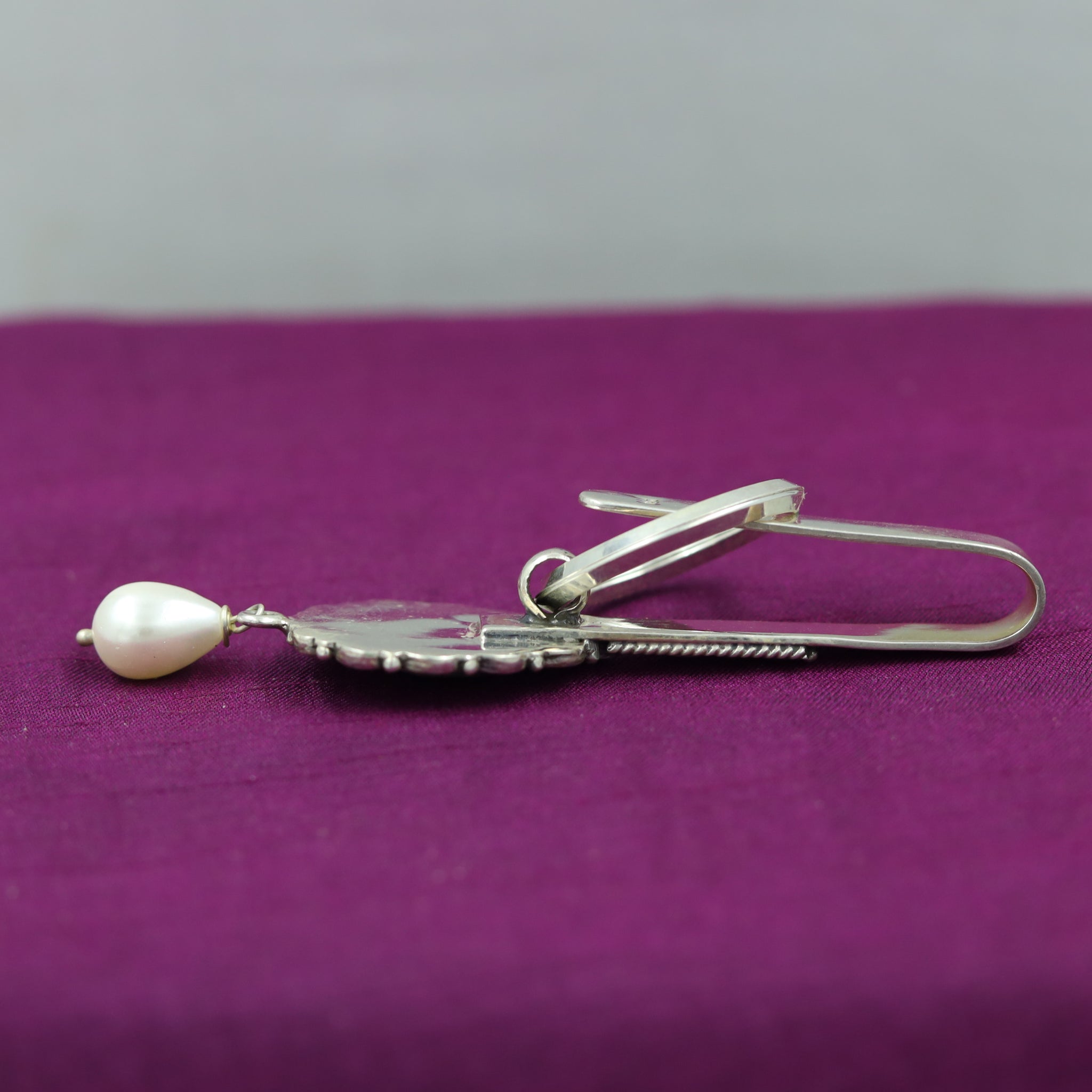 Ruby Silver Key Ring  14141