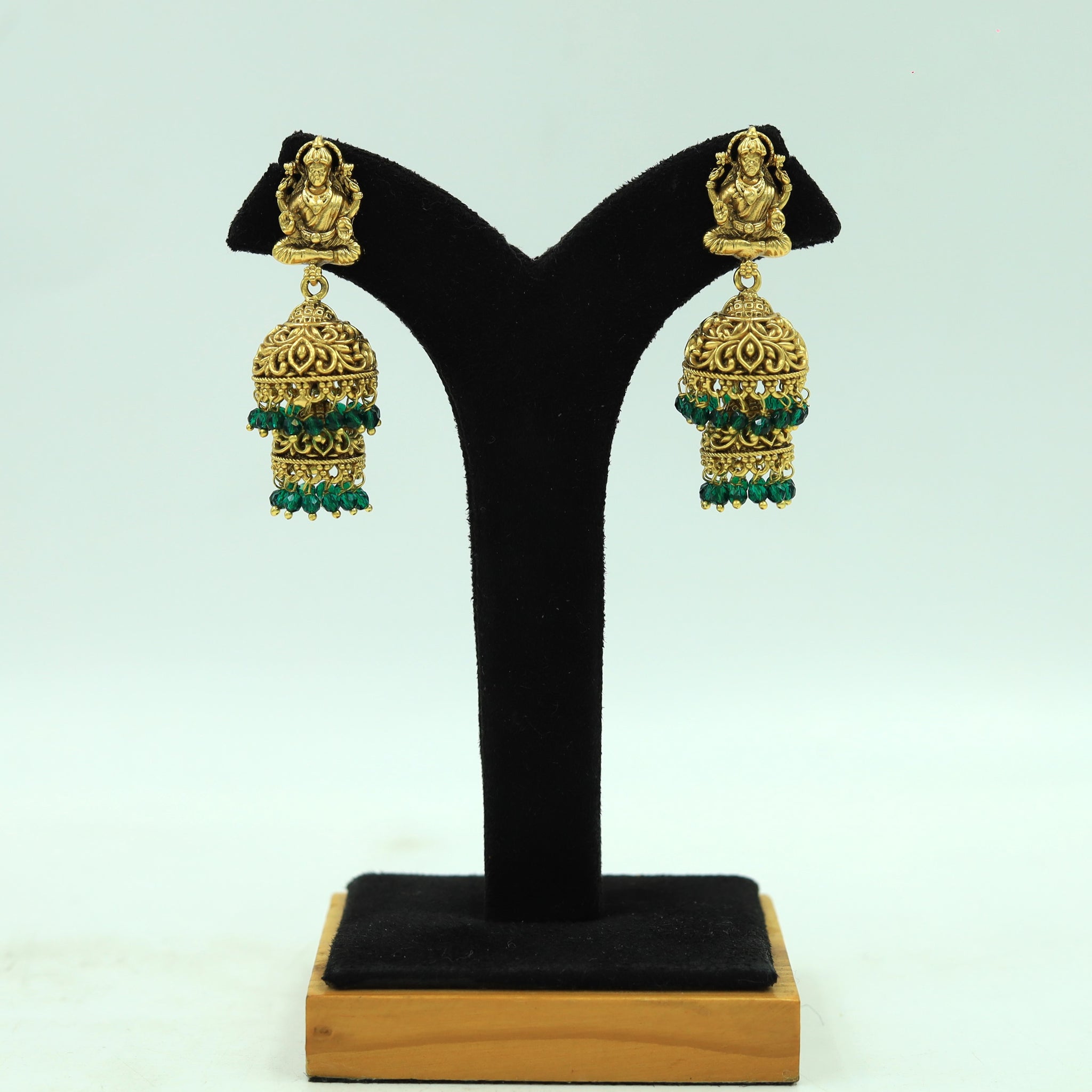 Jhumki Temple Earring 12360-28