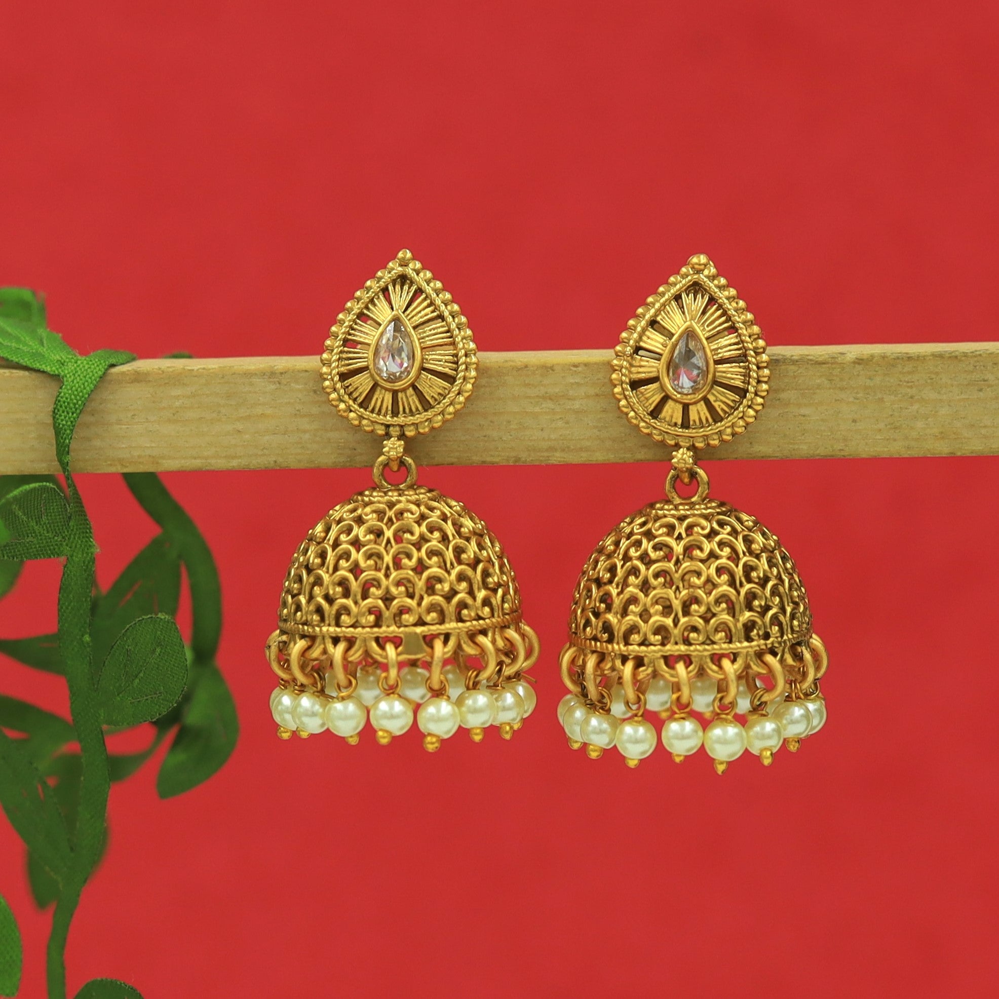 Jhumki Antique Earring 3876-28