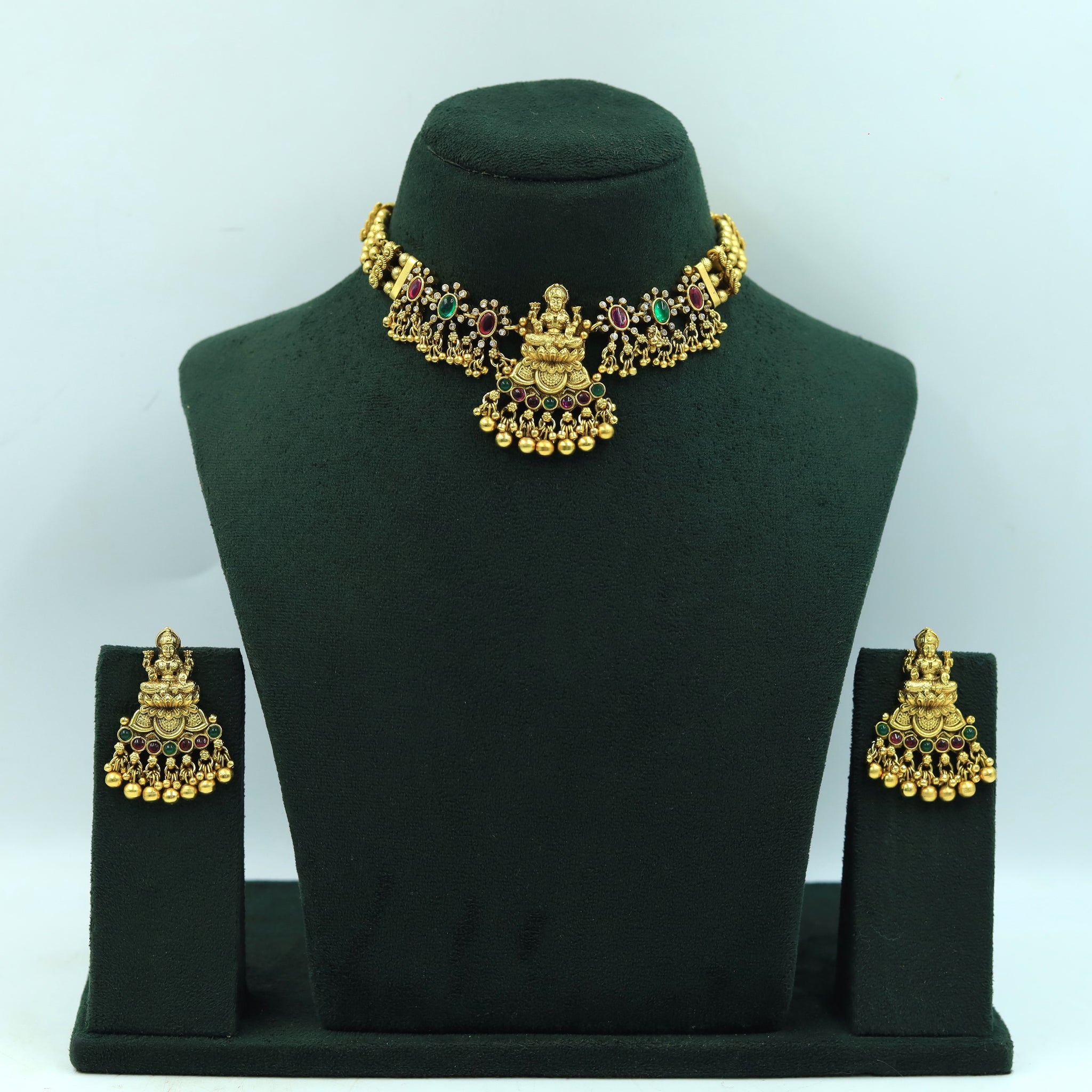 Choker Temple Necklace Set 6421-28