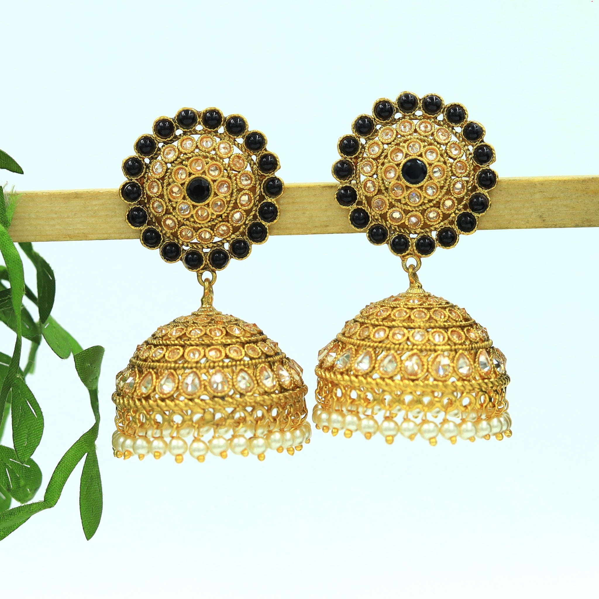 Black Gold Look Earring 5053-9118