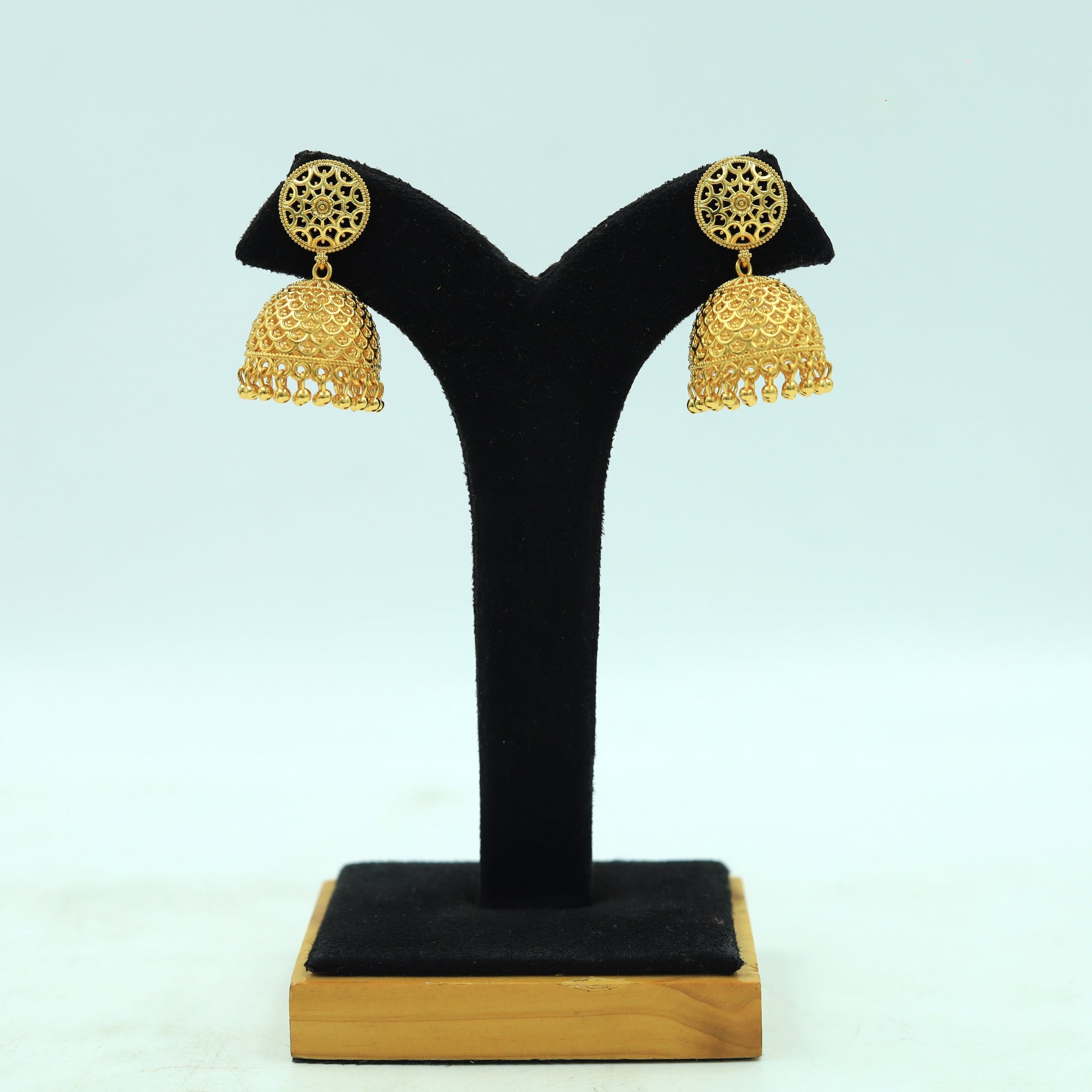 Jhumki Gold Look Earring 13168-33