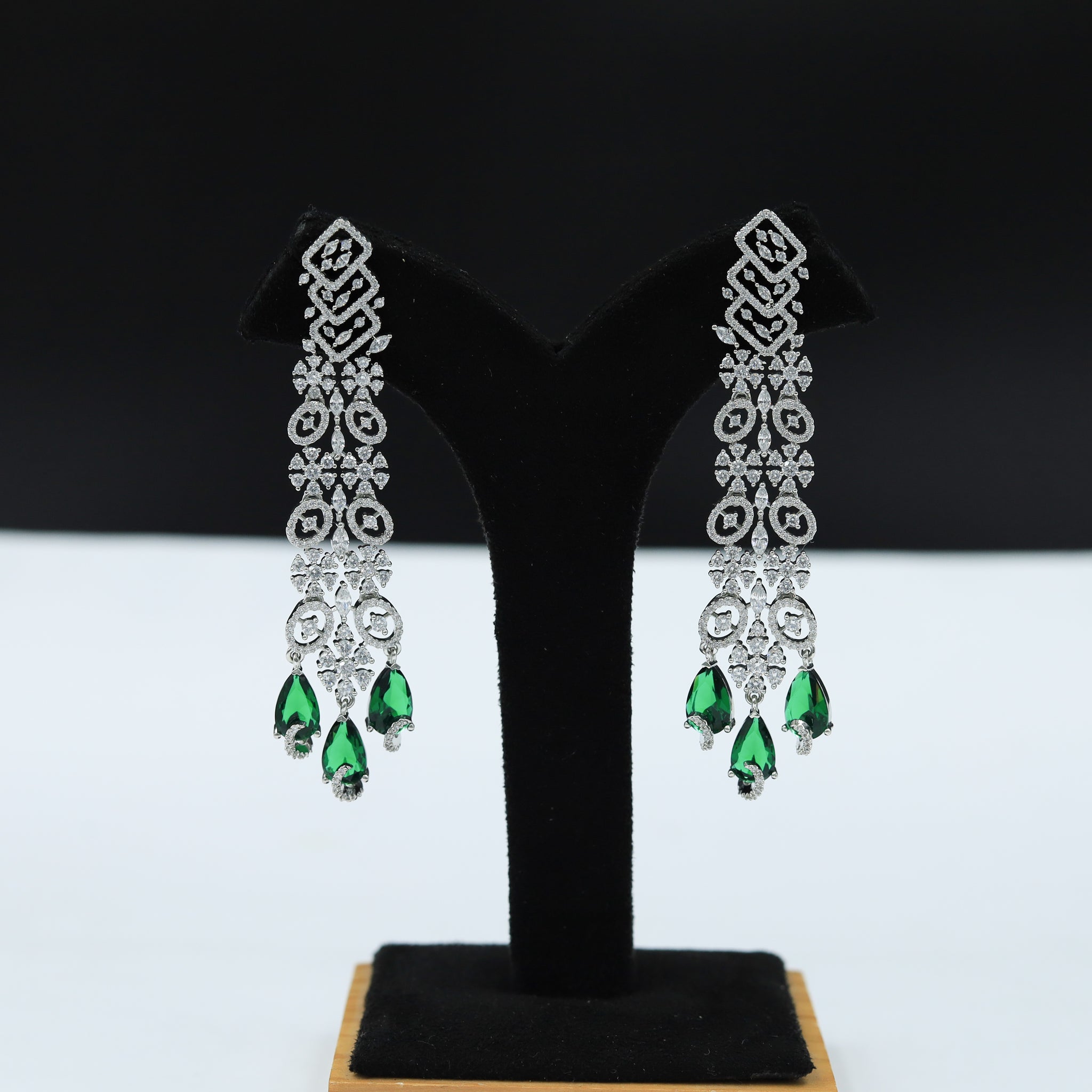 Danglers Zircon/AD Earring 10145-4