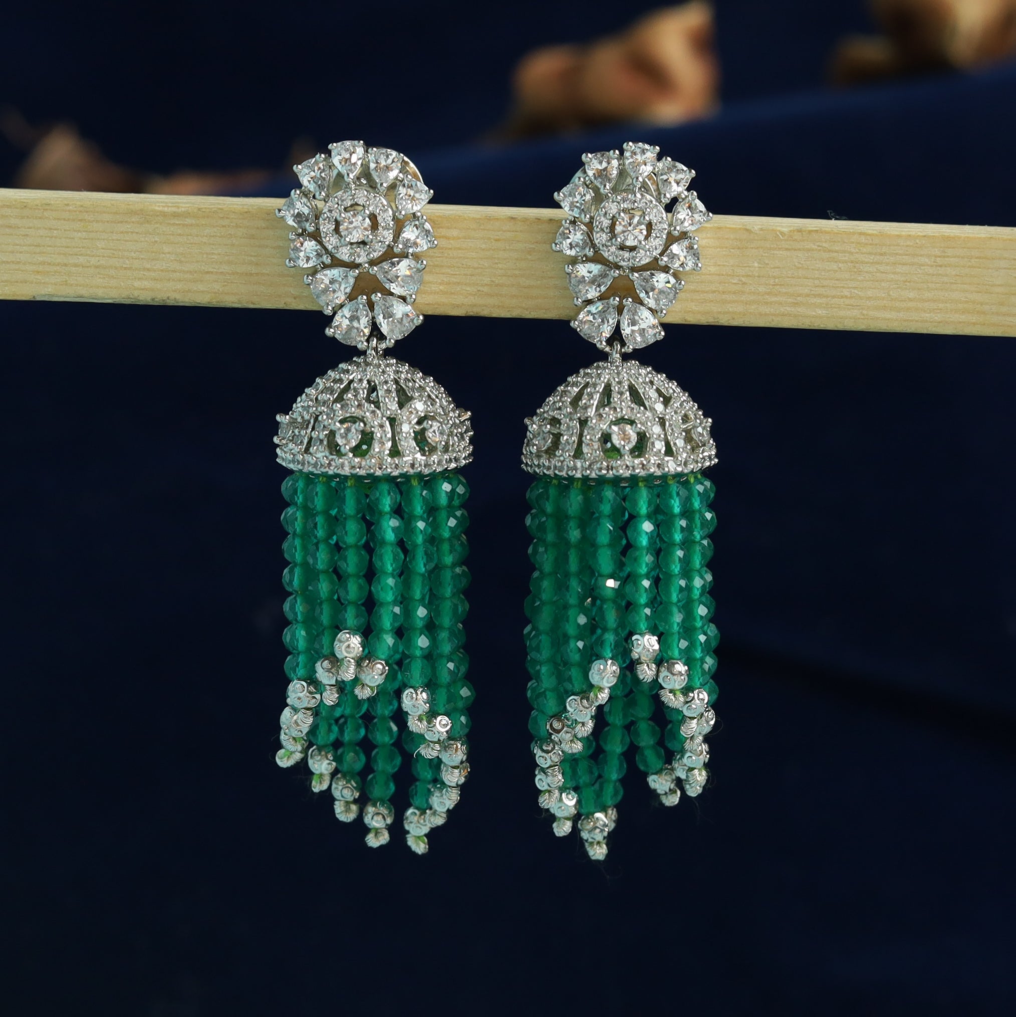 Stylish Jhumki Zircon/AD Earring 17717-4899