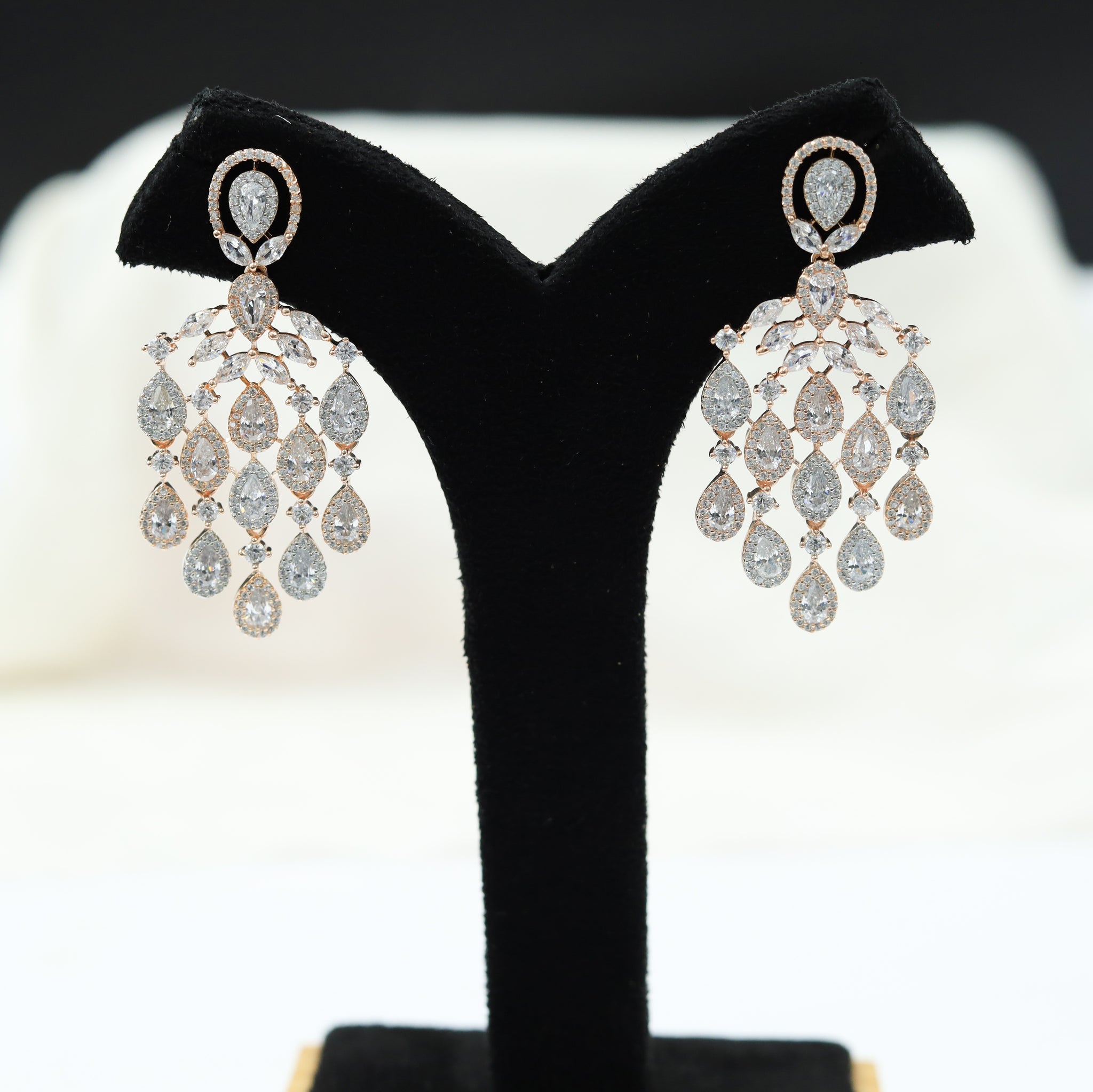 Danglers Zircon/AD Earring 7382-34